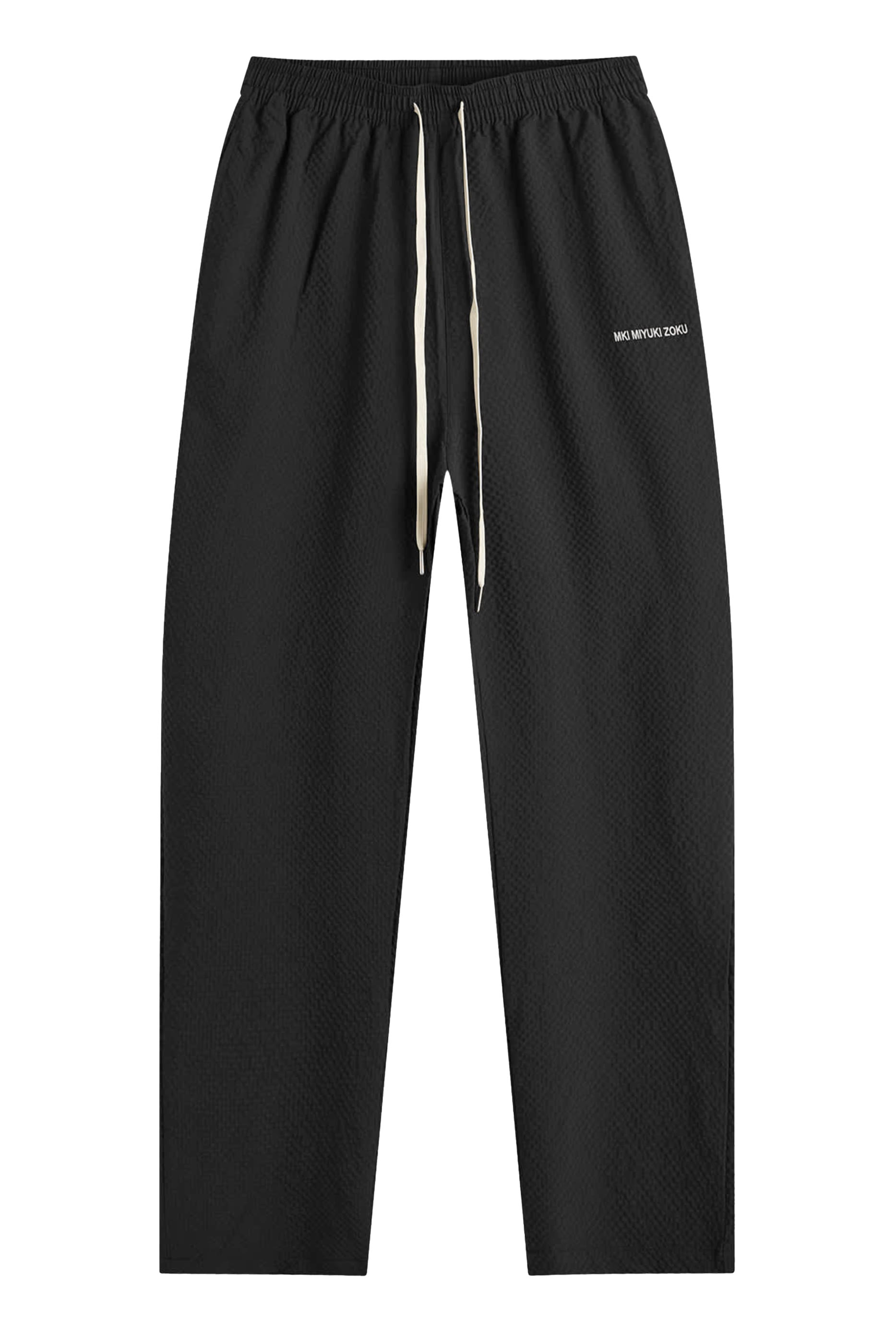 Seersucker Drawstring Trousers