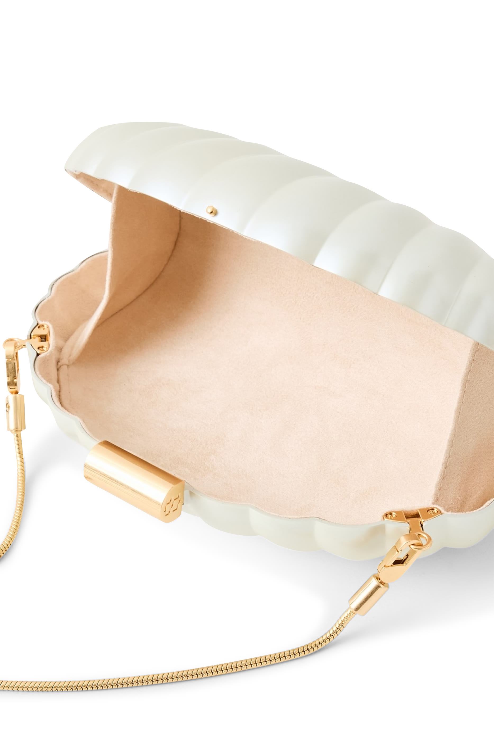 Monet Pearlized Shell Clutch