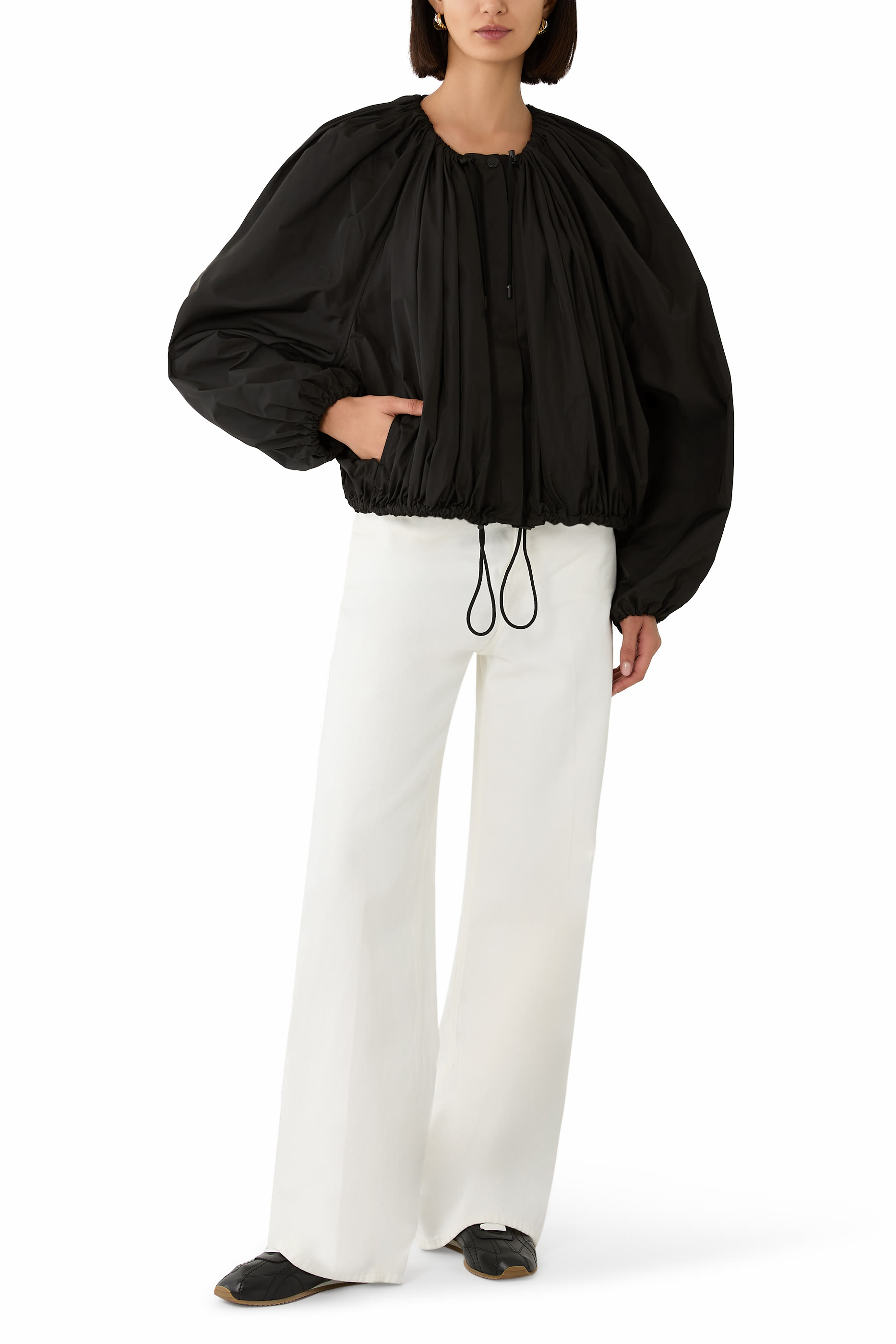Gathered Parachute Jacket 