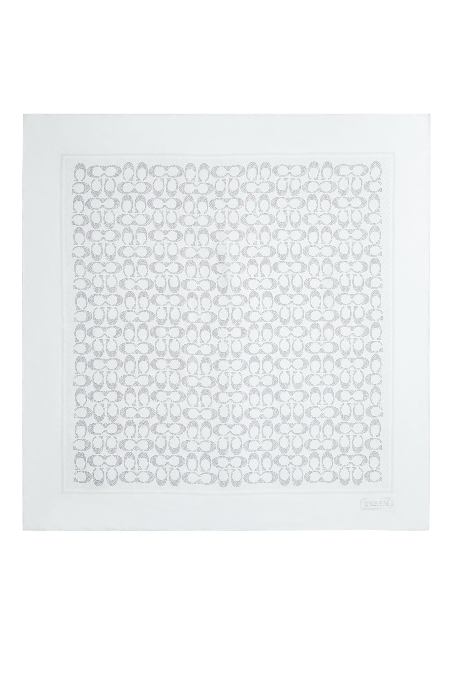 Vintage Signature Print Silk Square Scarf