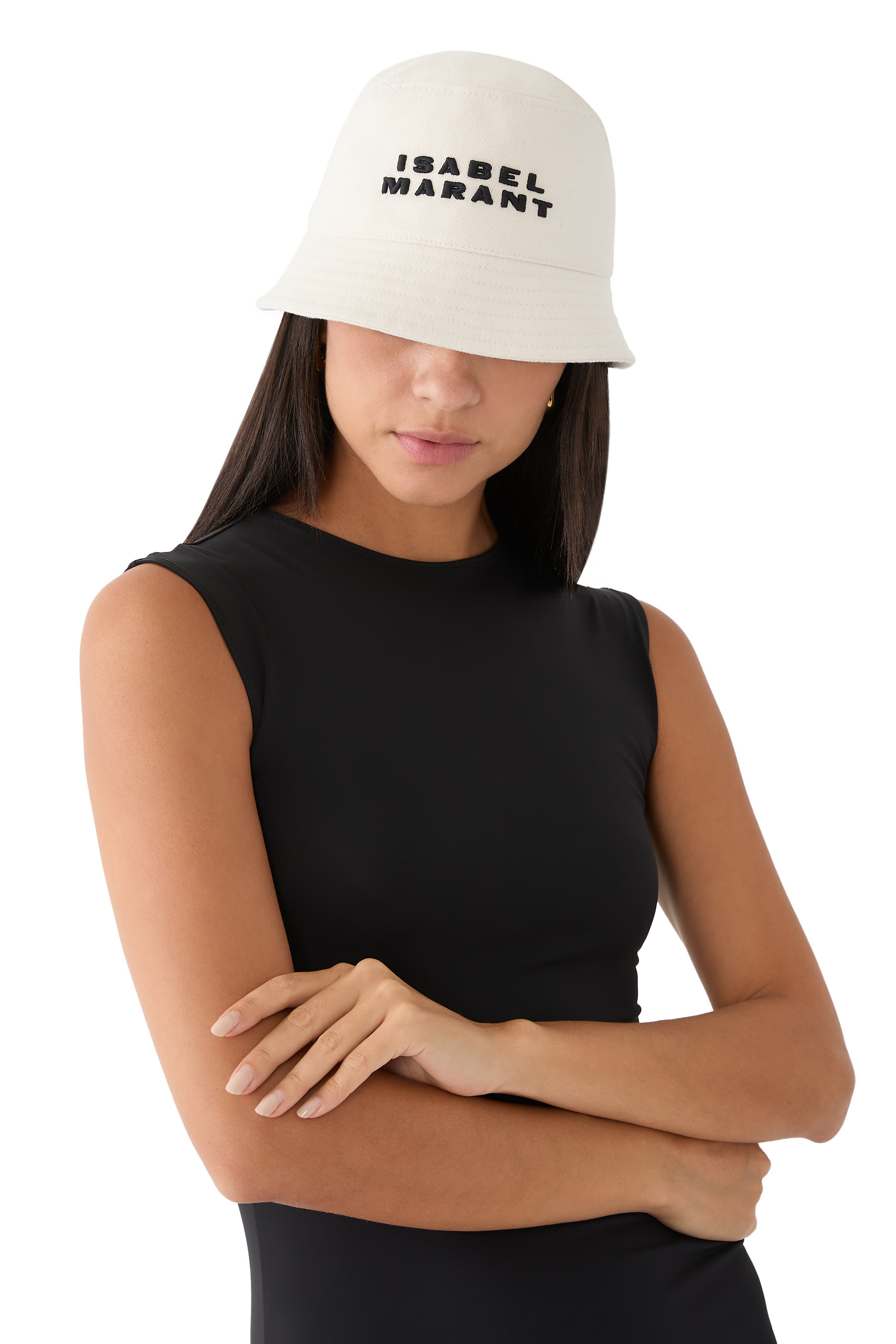 Haley Embroidered Bucket Hat with Logo