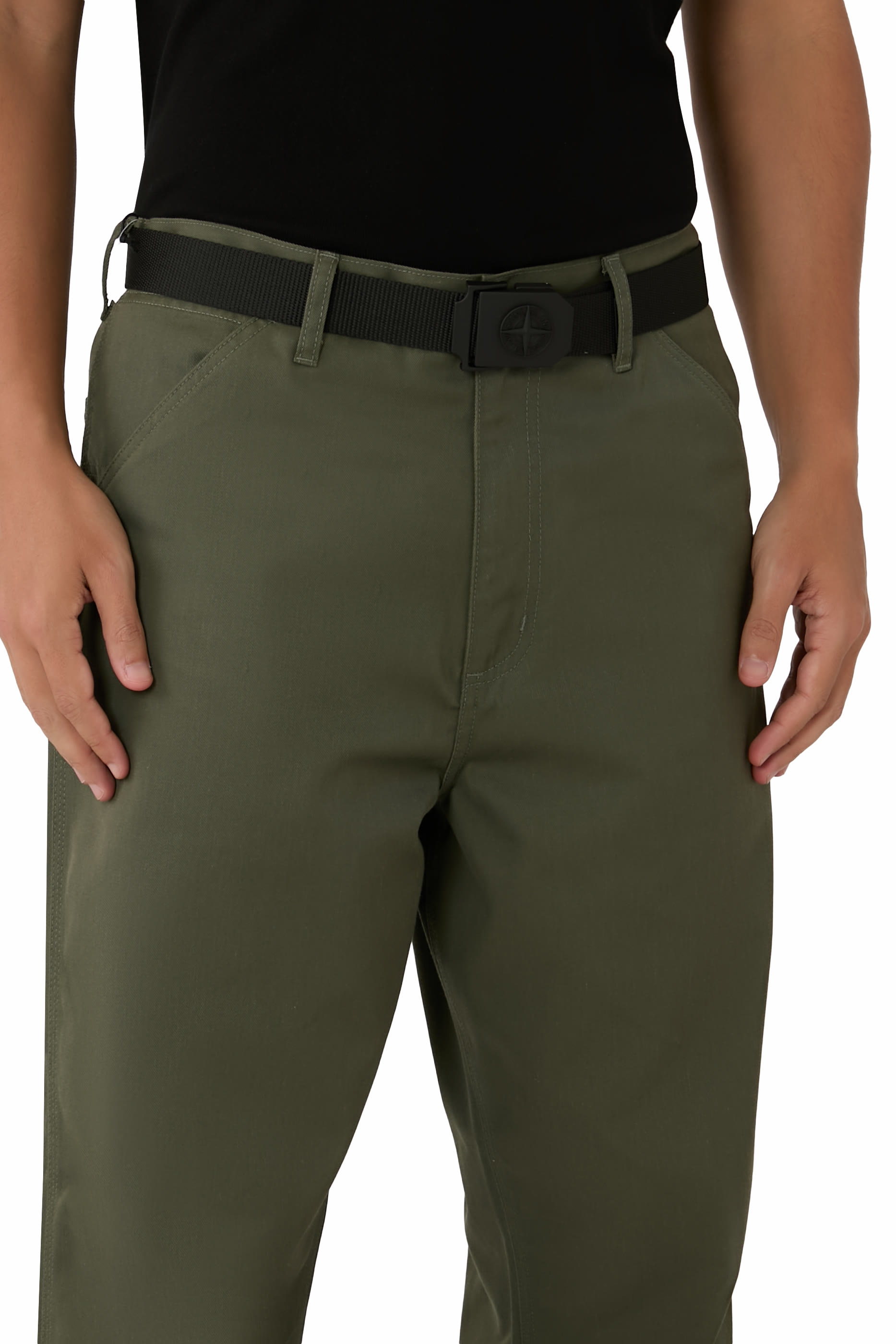 Compass Logo Buckle Belt