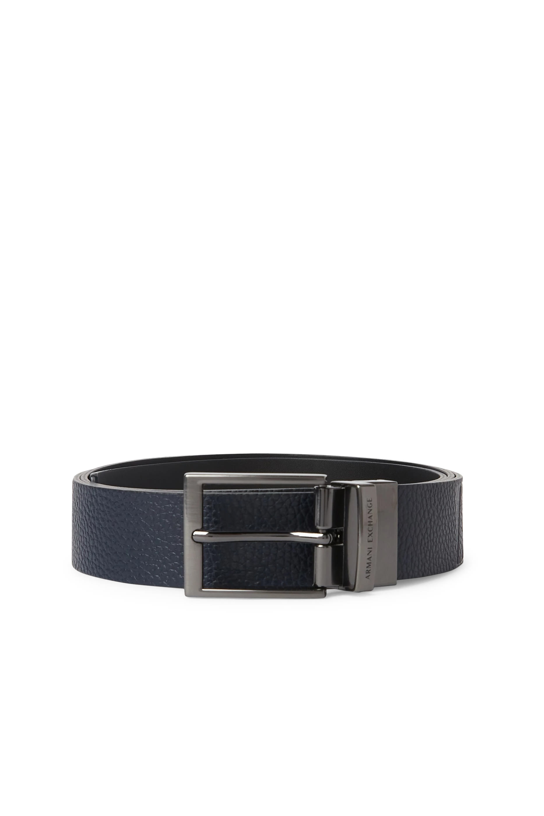 Logo-Embossed Leather Belt