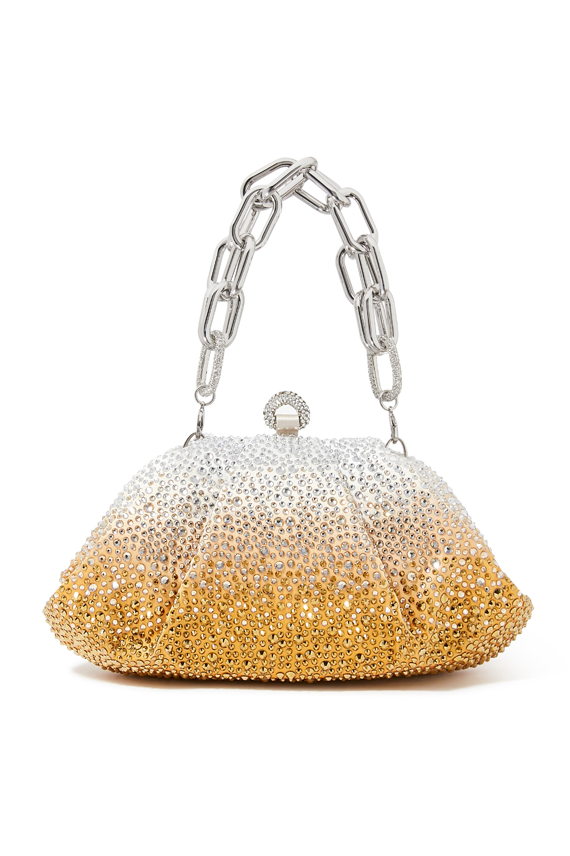 Gemma Crystal Caviar Clutch Bag