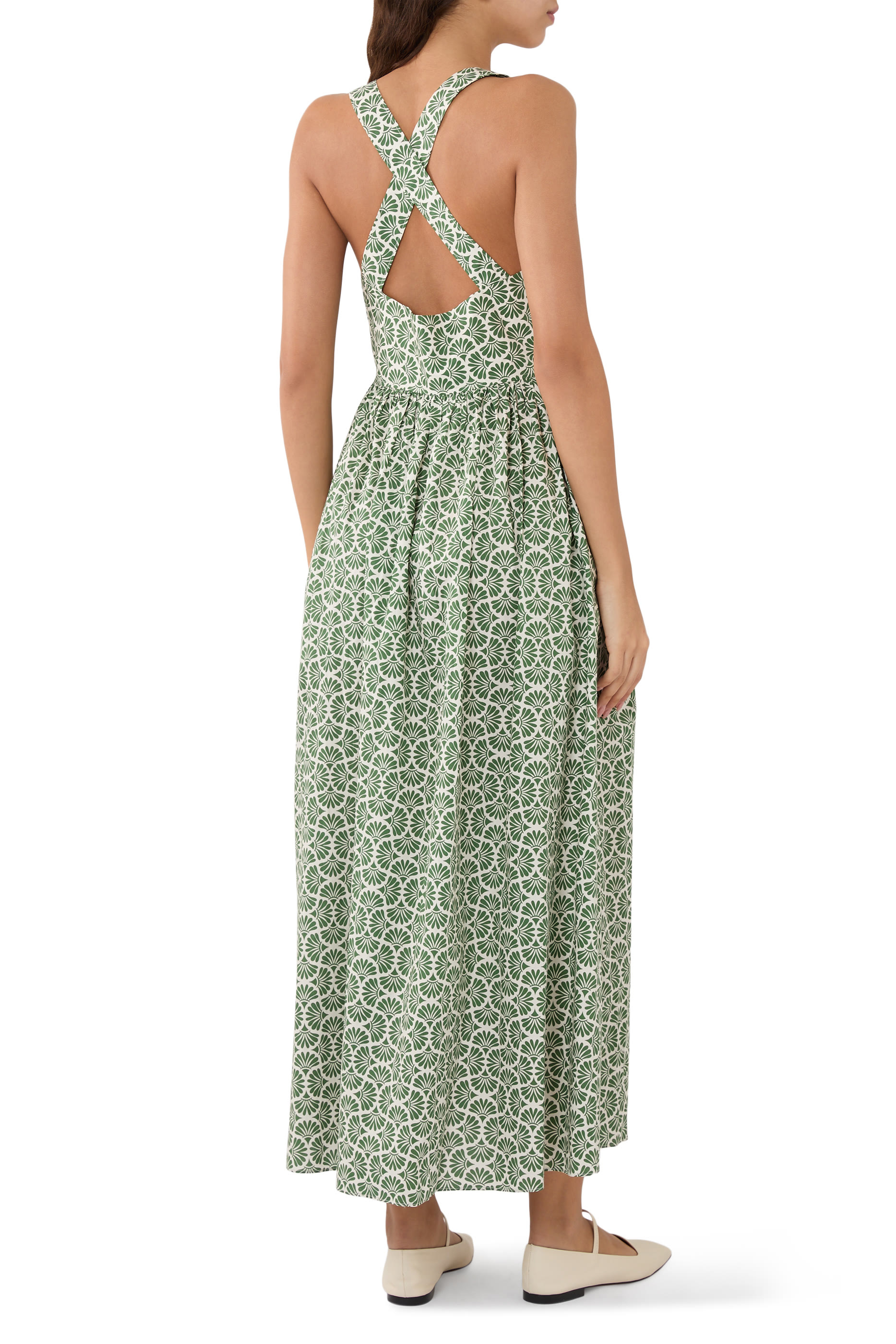 Crossback Midi Dress