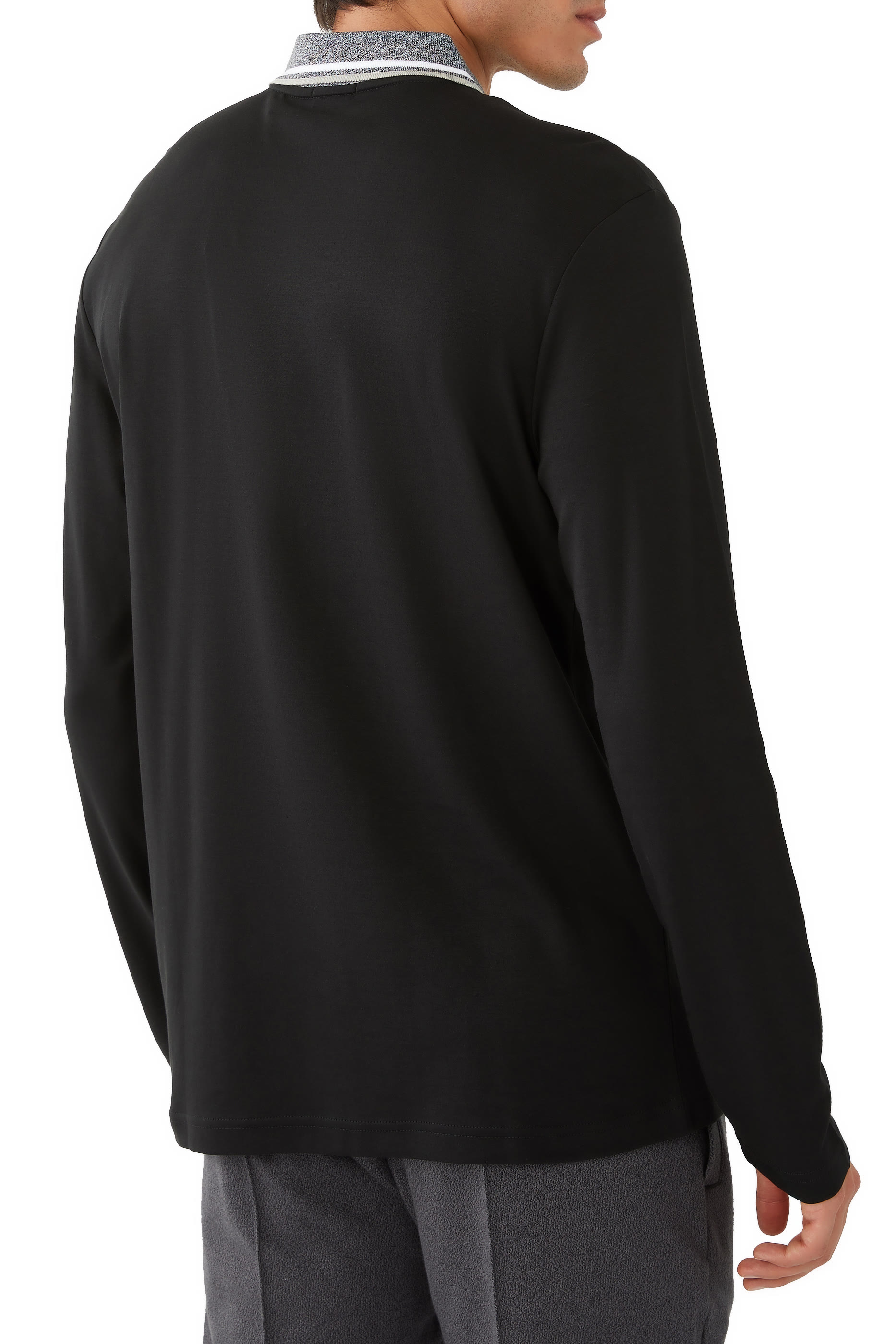 Plisy Long-Sleeve Polo Shirt
