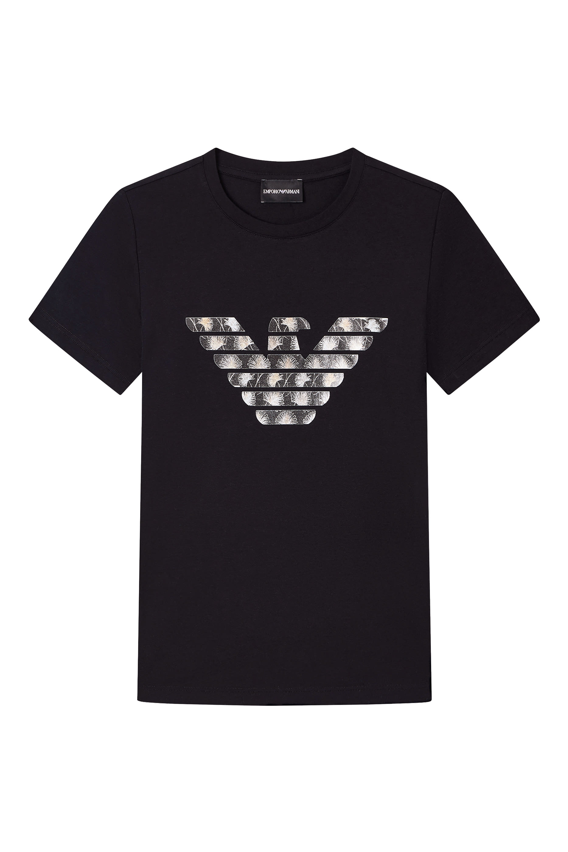 ASV Stretch-Jersey Slim-Fit T-Shirt with Oversized Eagle Pattern