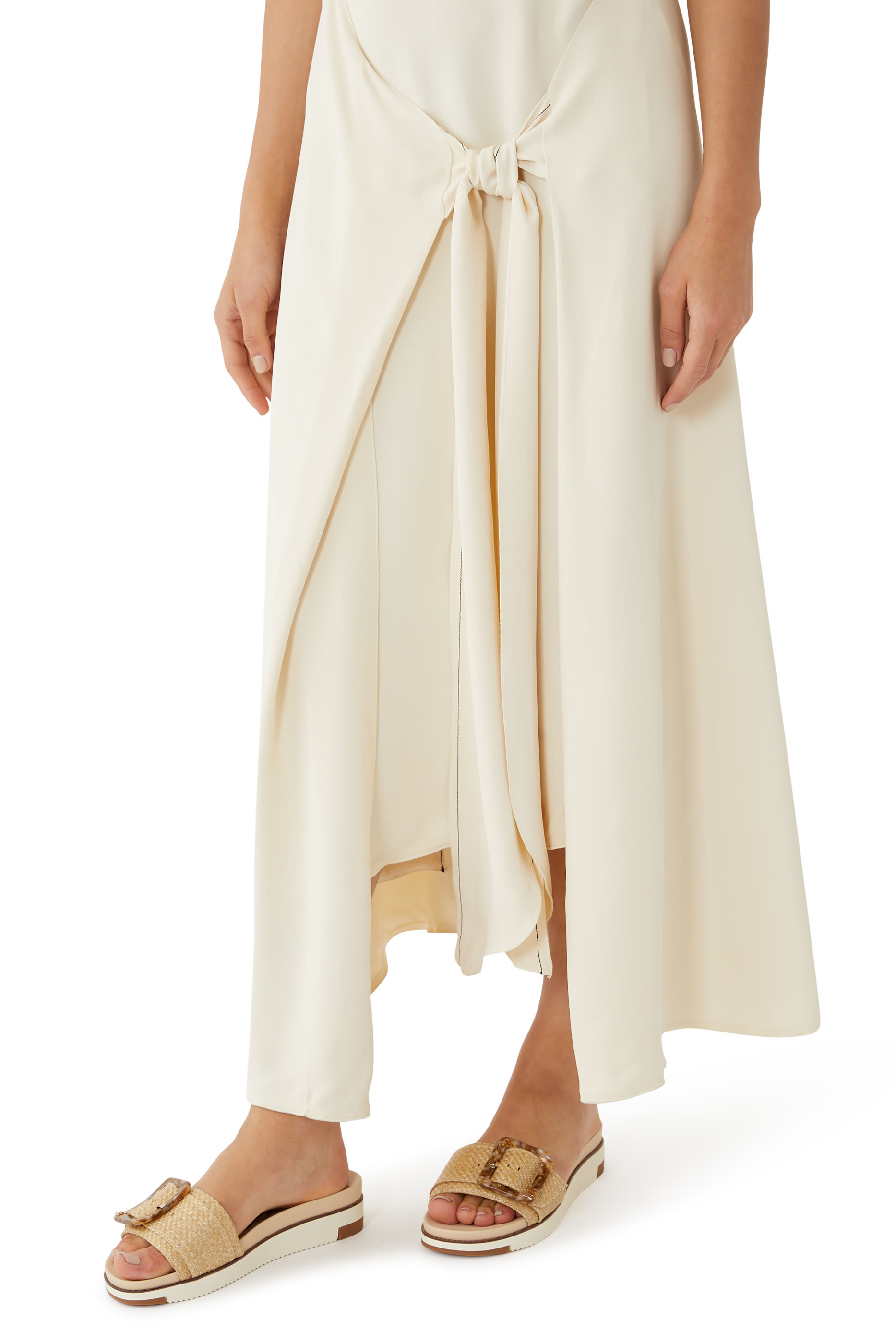 Arian Ruffle Buckle Slide