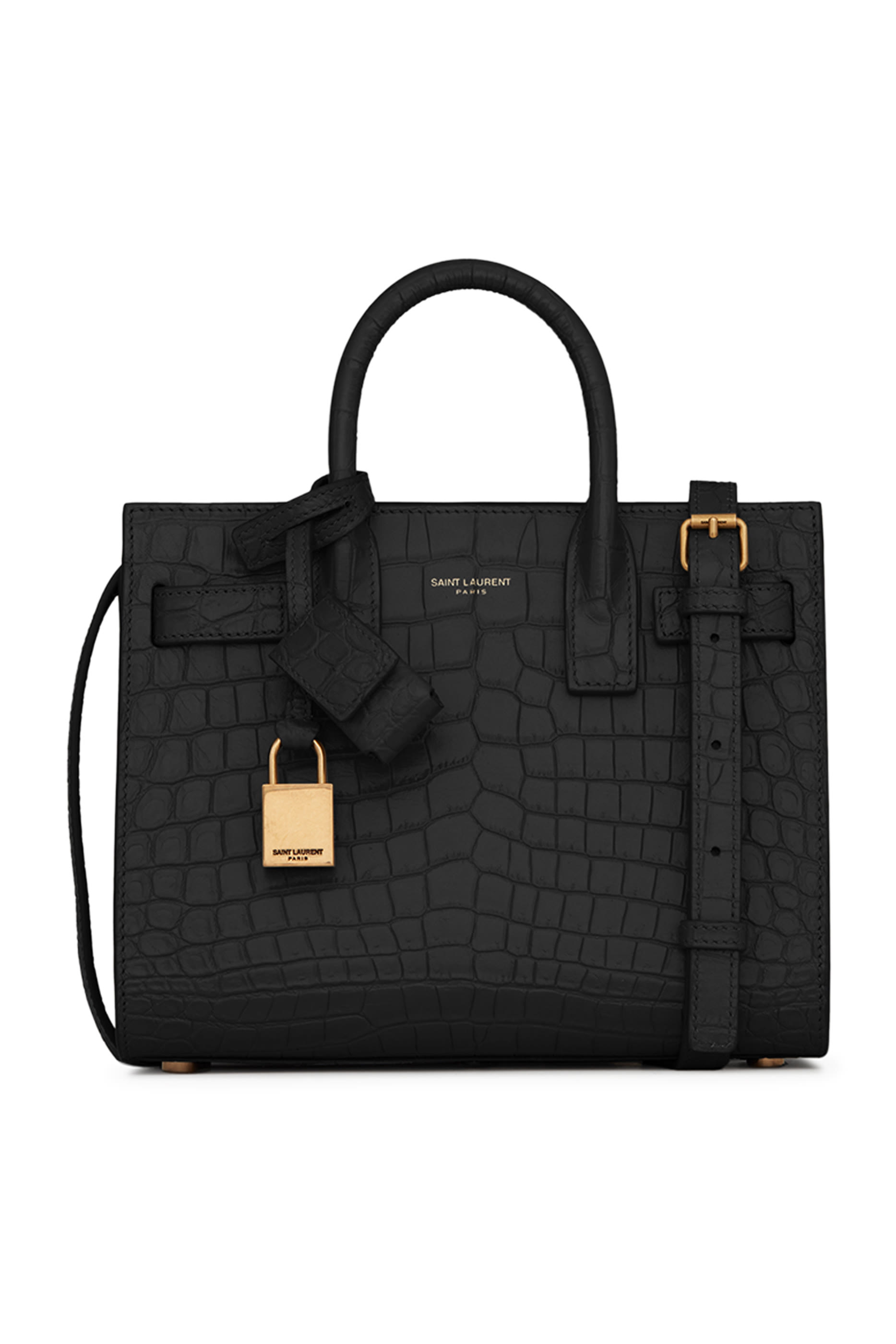 Sac de Jour Bag in Crocodile Embossed Leather