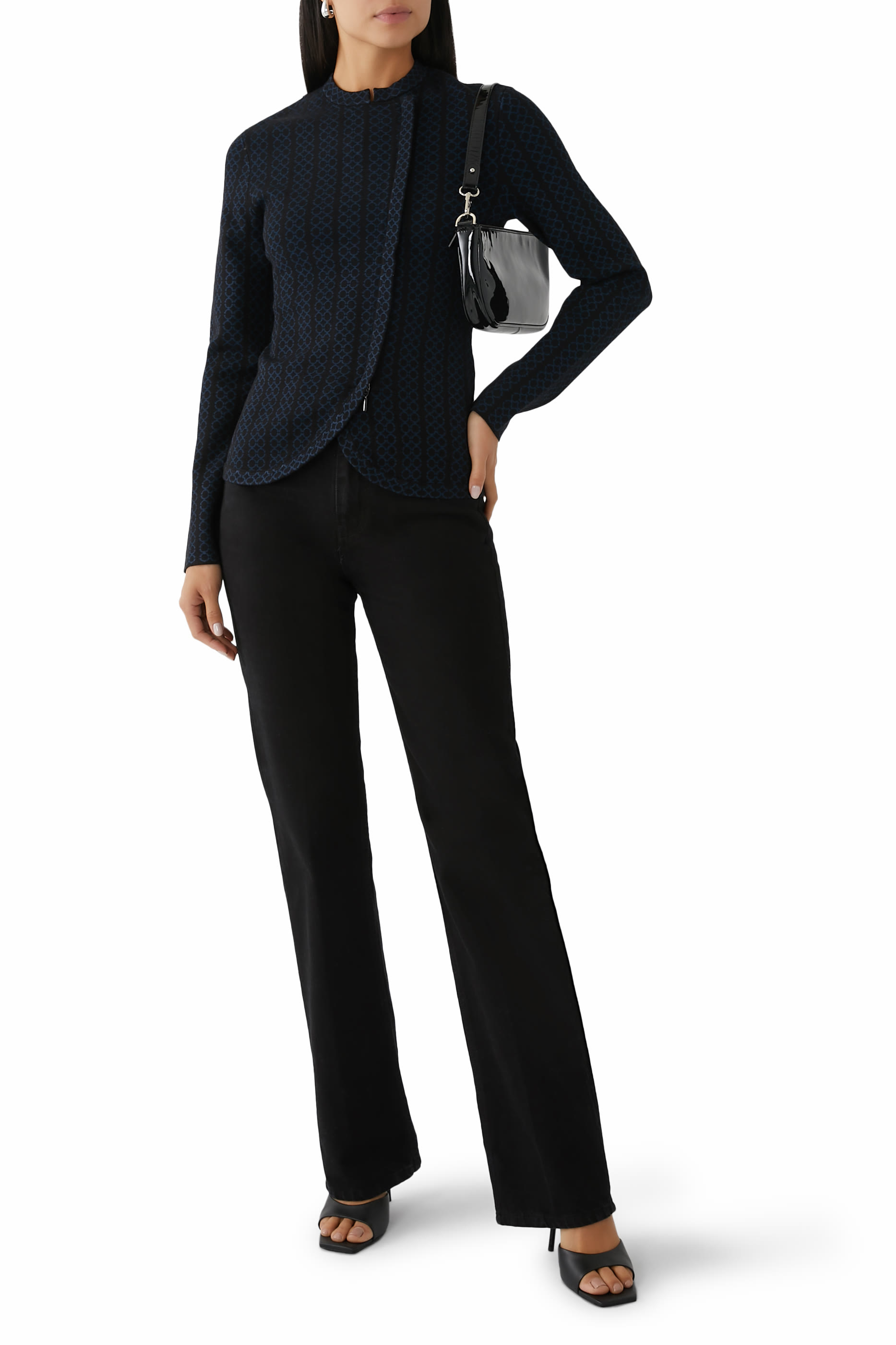 Long Sleeve Knitted Blazer
