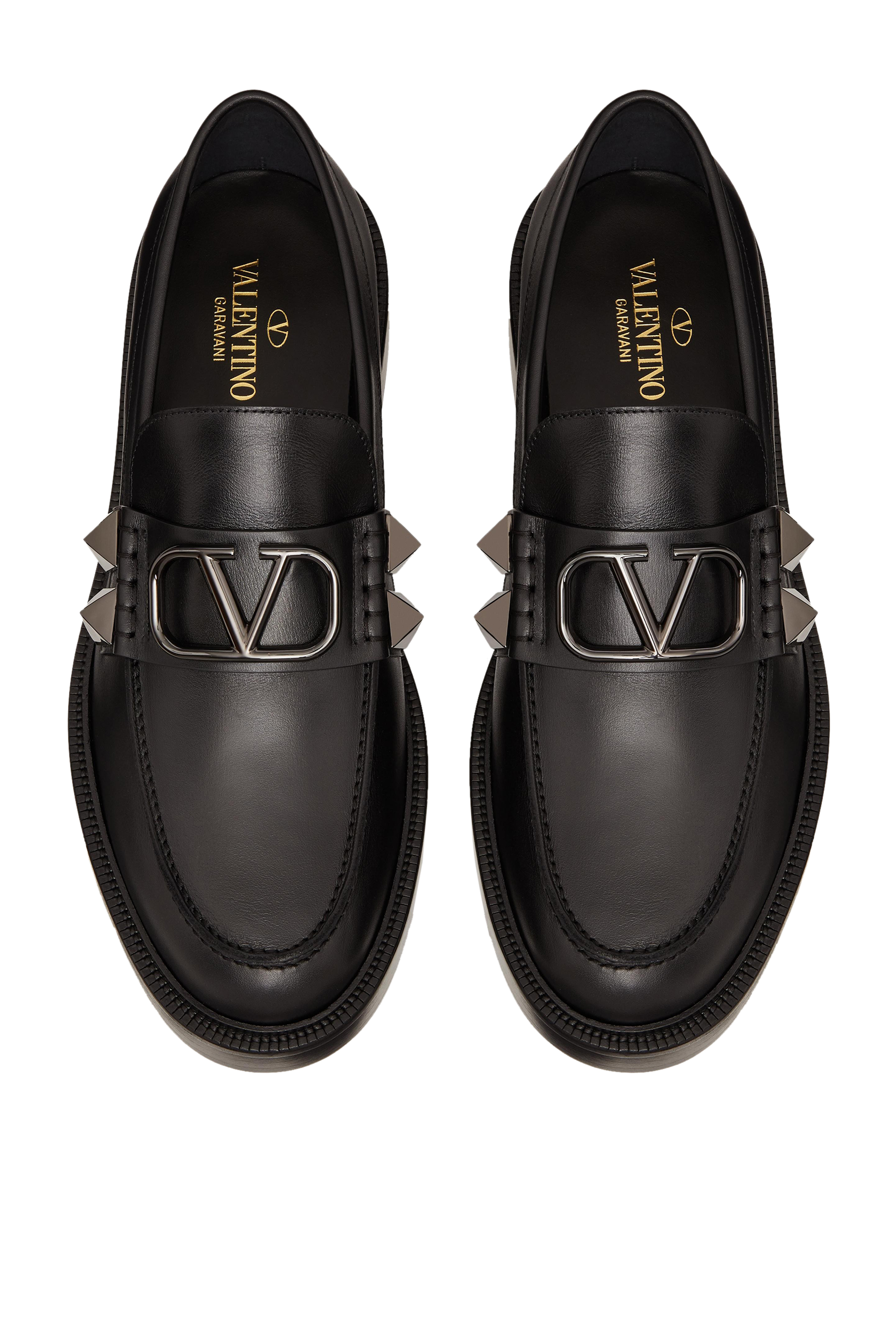 Valentino Garavani VLogo 35 Leather Loafers