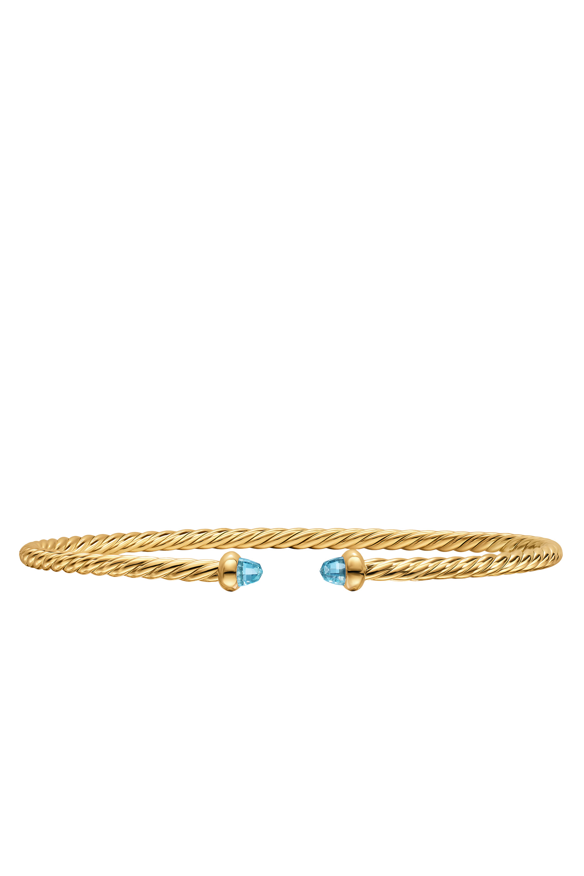 Cablespira&reg; Flex Bracelet, 18k Yellow Gold & Topaz