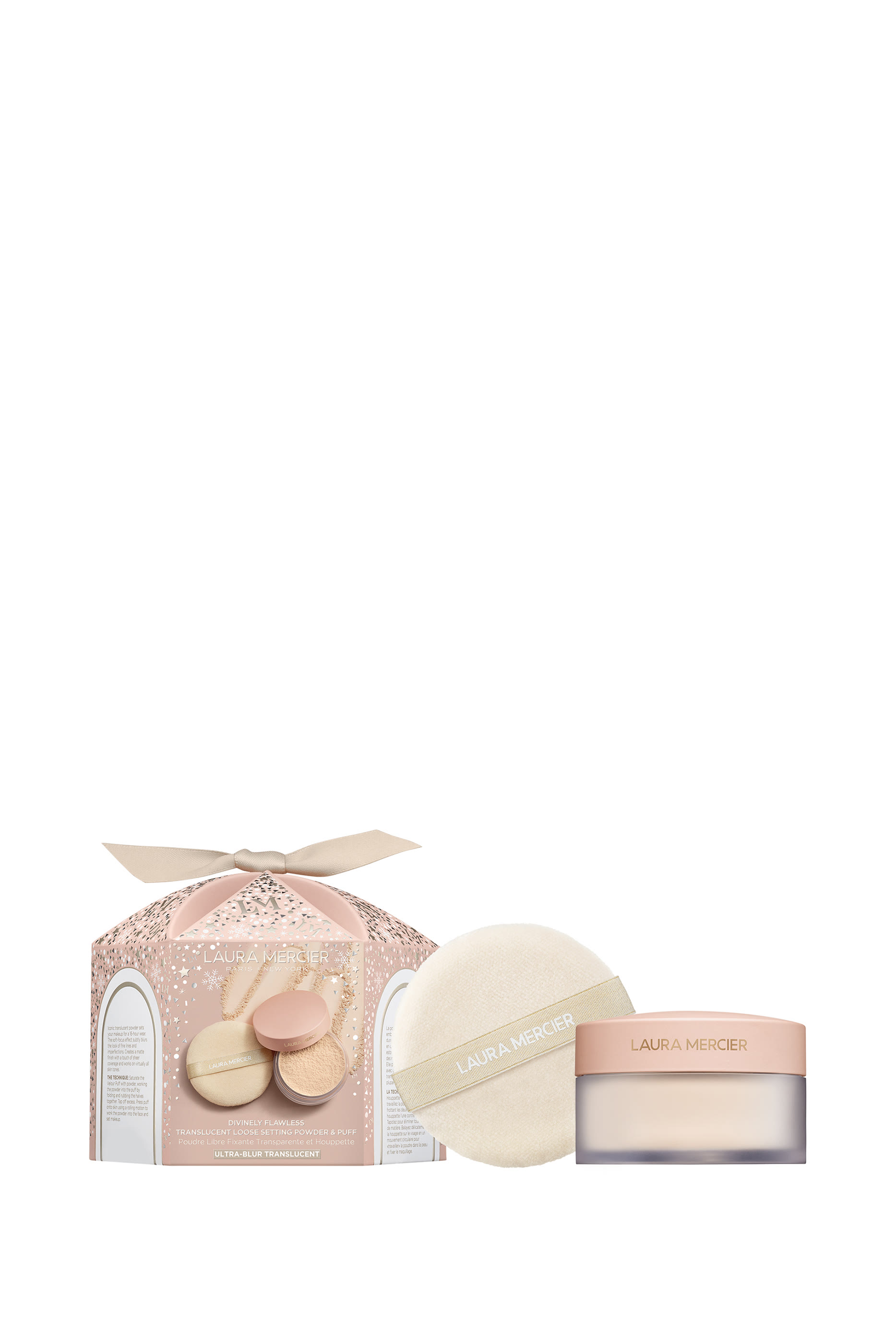 Divinely Flawless Translucent Loose Setting Powder Ultra-Blur & Puff