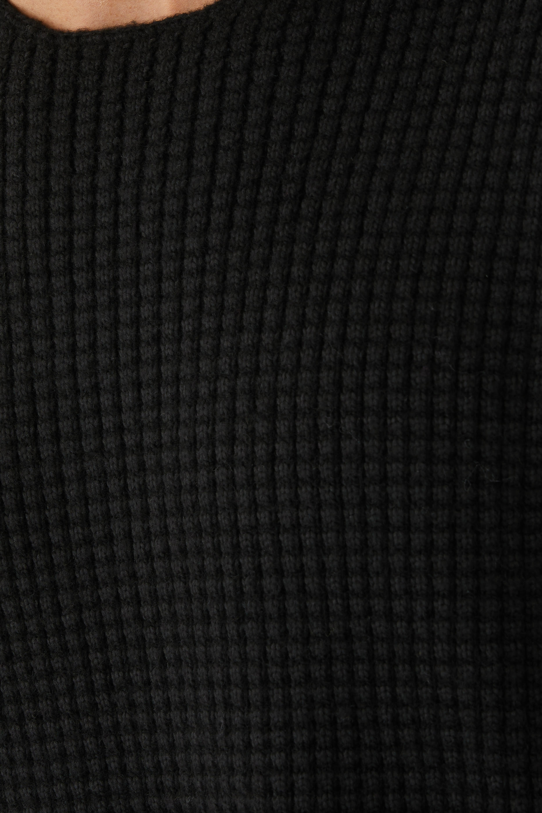 Heavy Waffle Crewneck Sweater