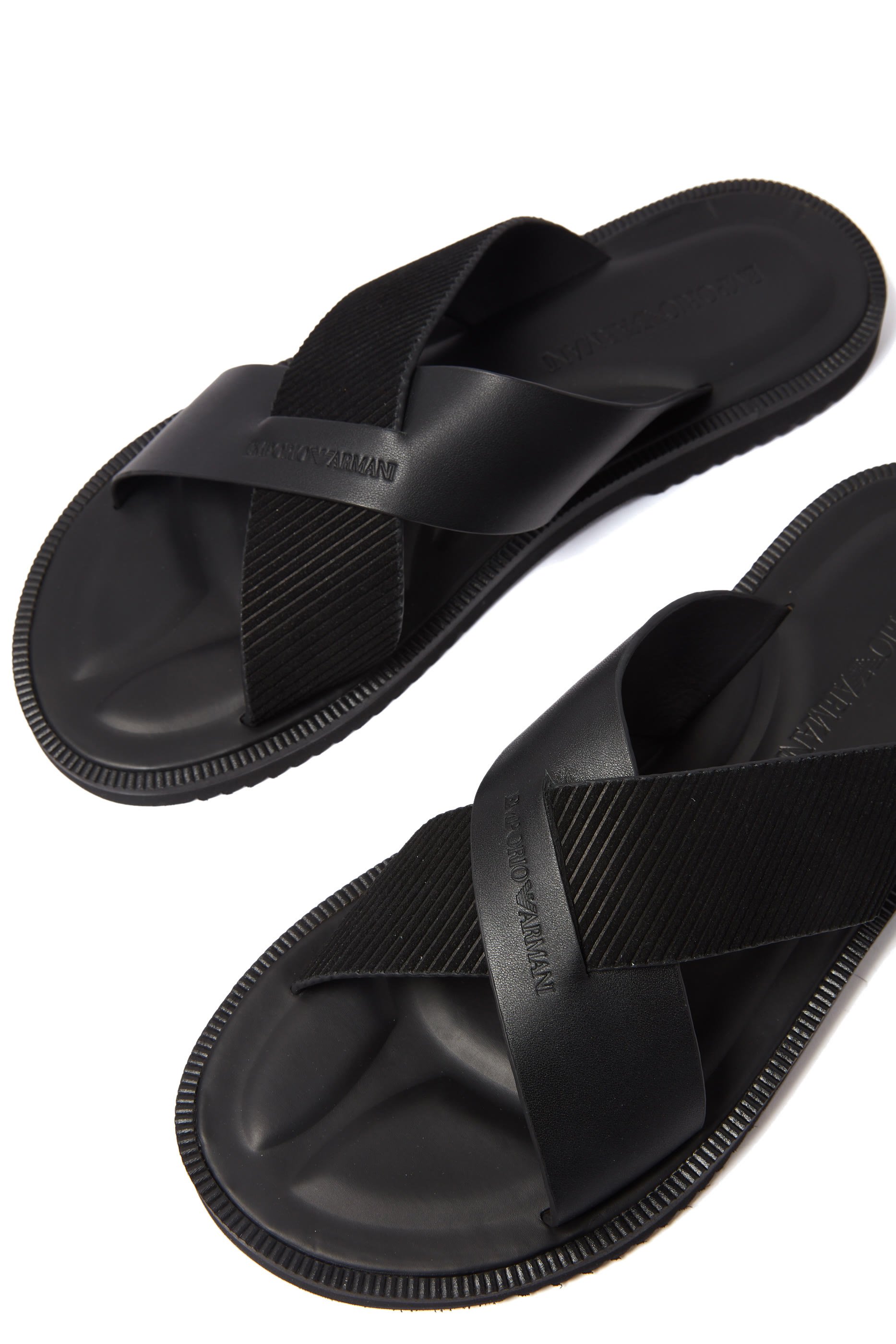 EA Kriss Kross Leather Sandals