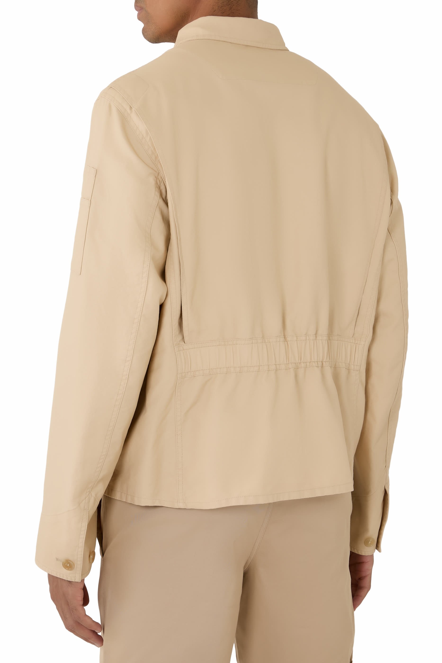 Boulton Buttoned Sateen Jacket