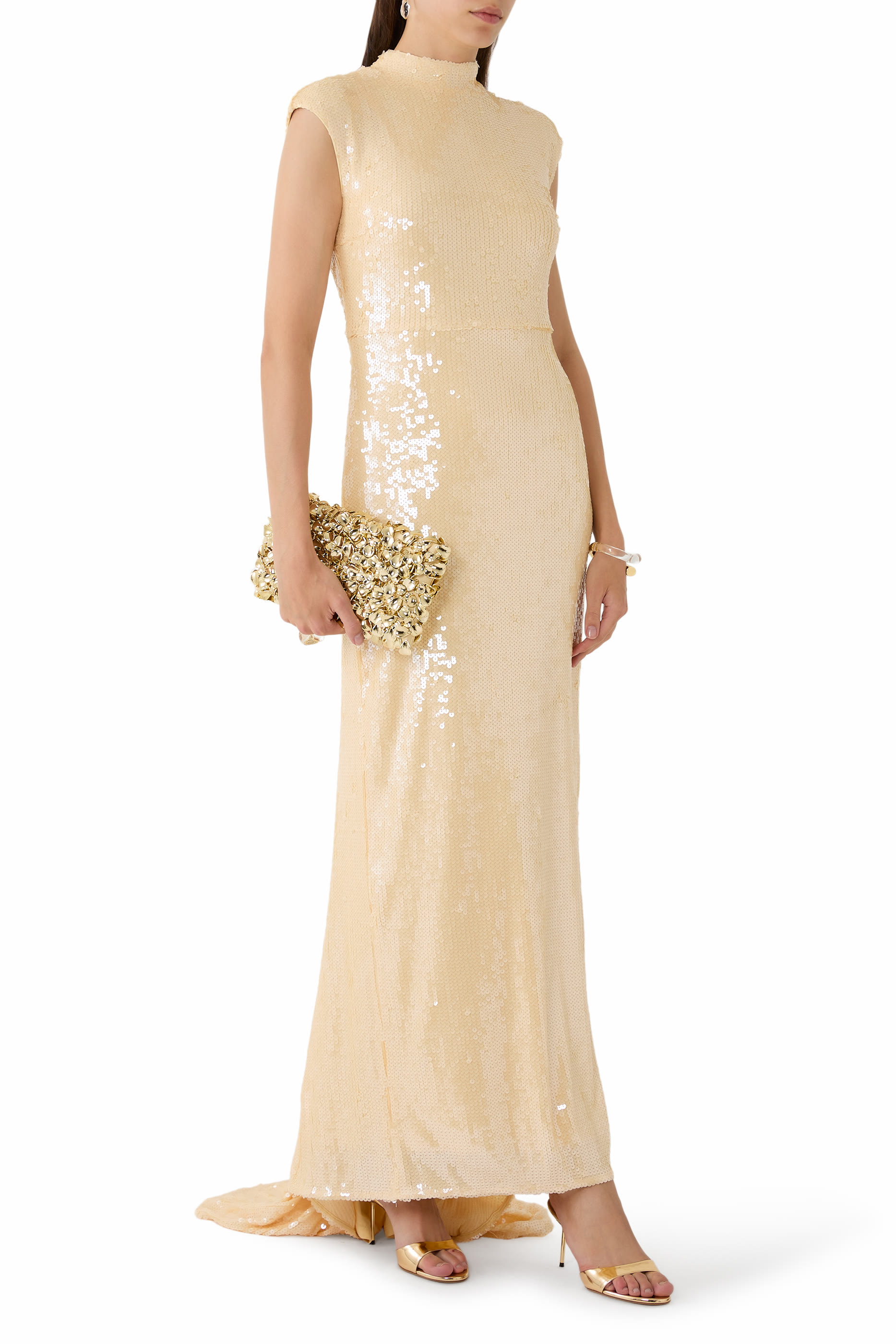 Sequins Cap Sleeve Dress 