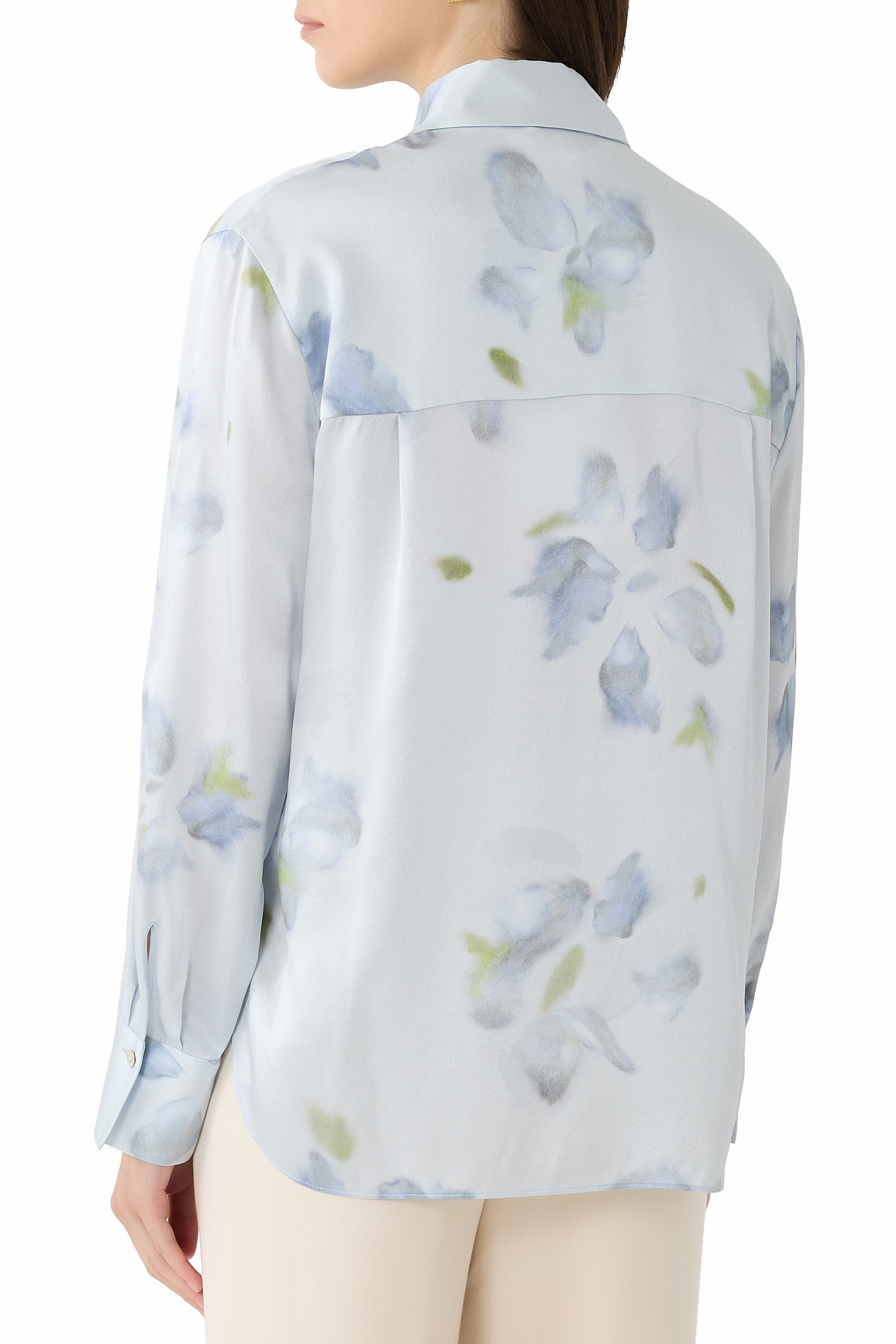 Petal Blur Button-Front Shirt