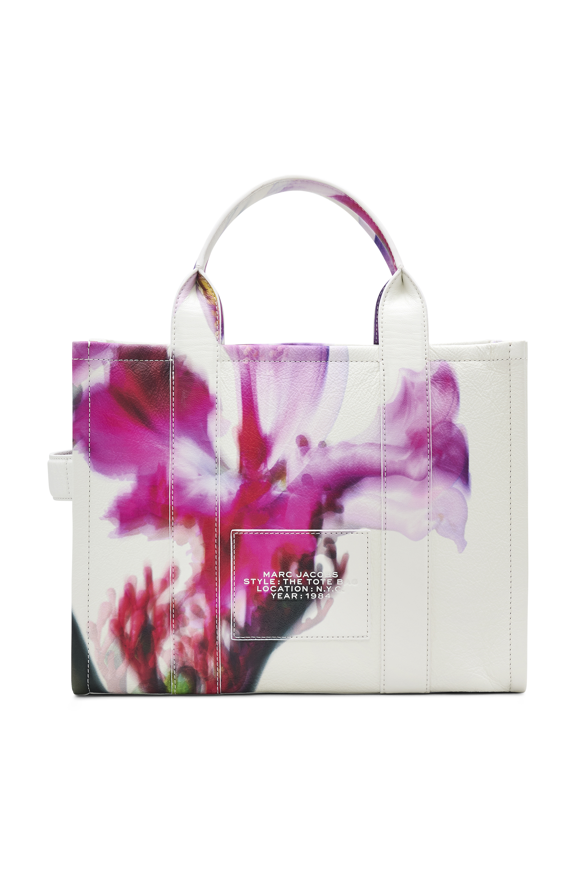 The Future Floral Leather Medium Tote Bag