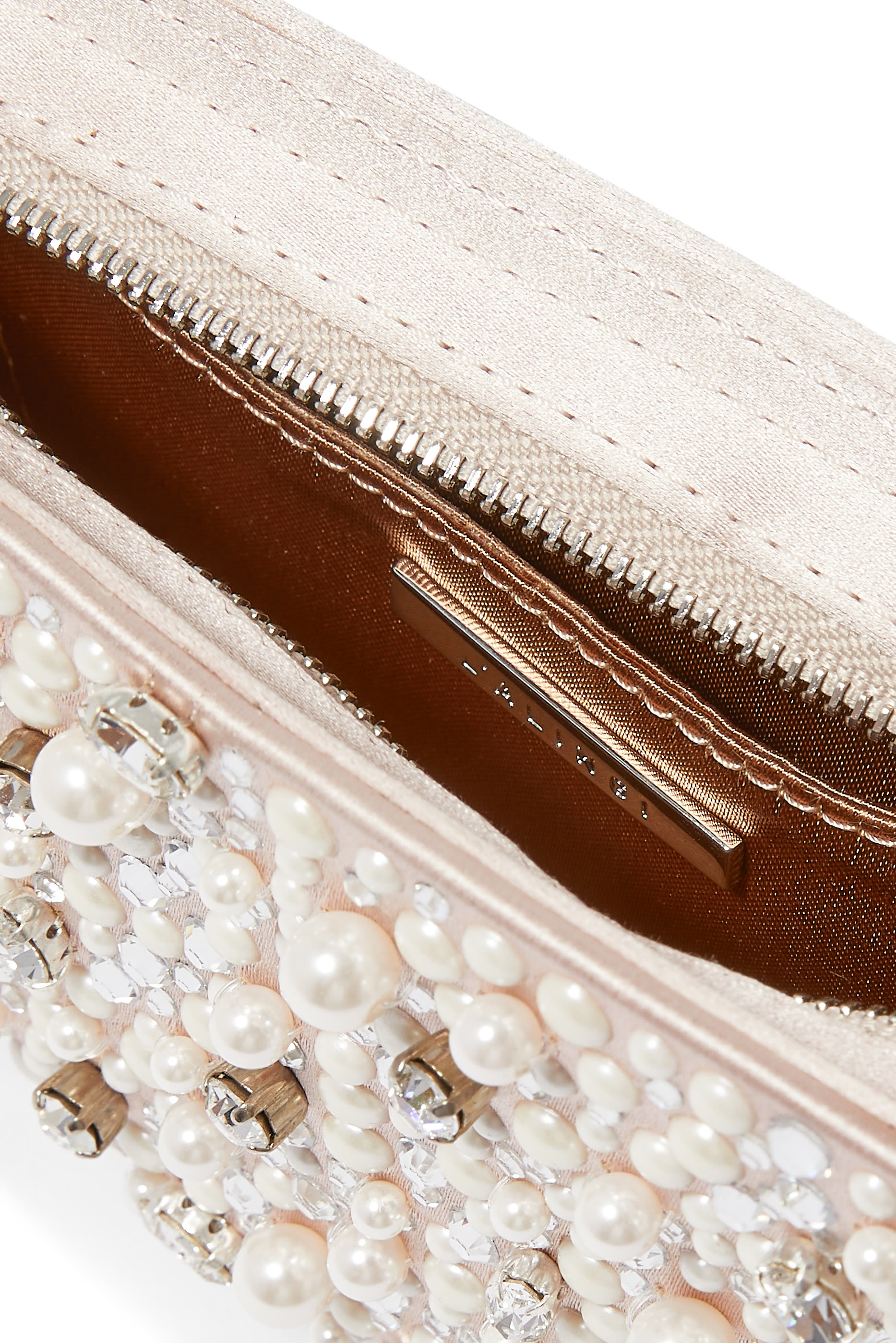Eternity Pearl-Embellished Top-Handle Bag