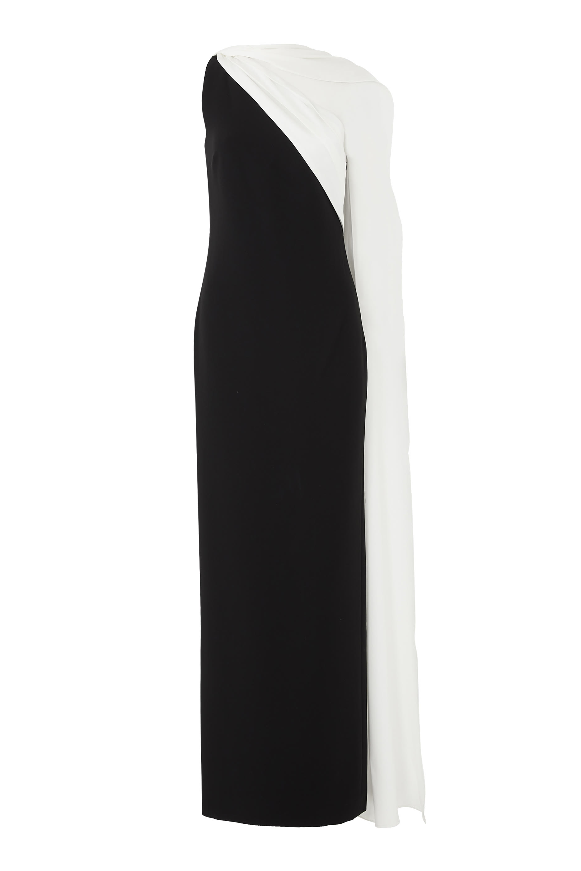 Asymmetric Satin Sash Maxi Dress