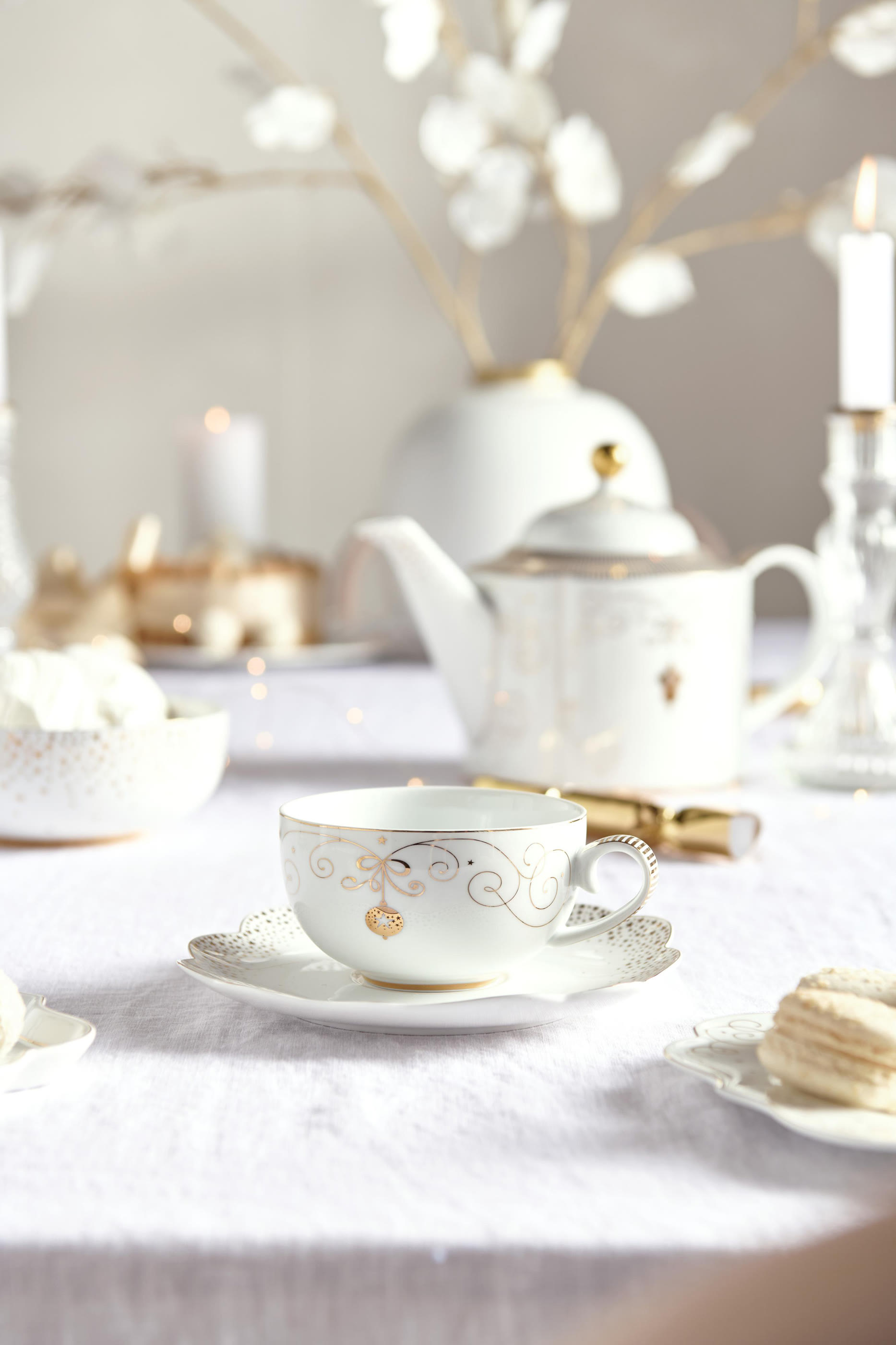 Royal Winter White Cup & Saucer