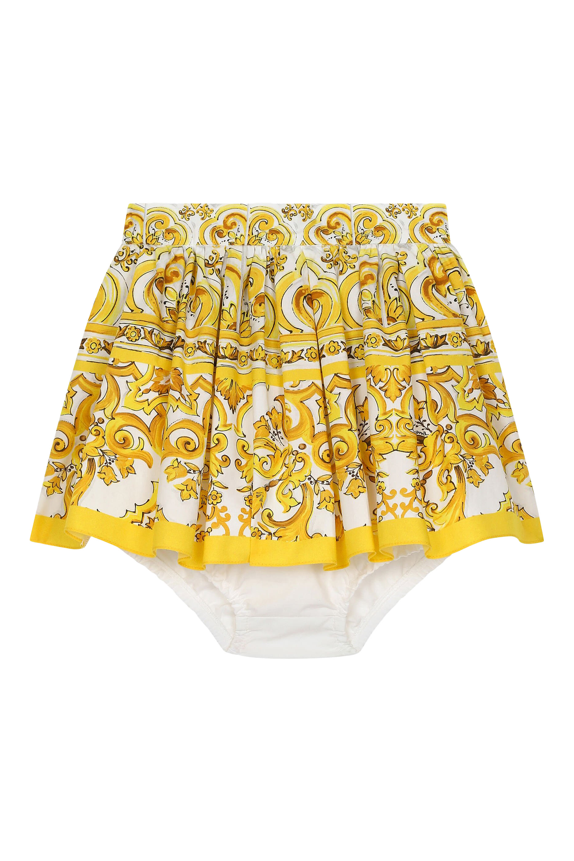 Kids Short Skirt with Majolica Print