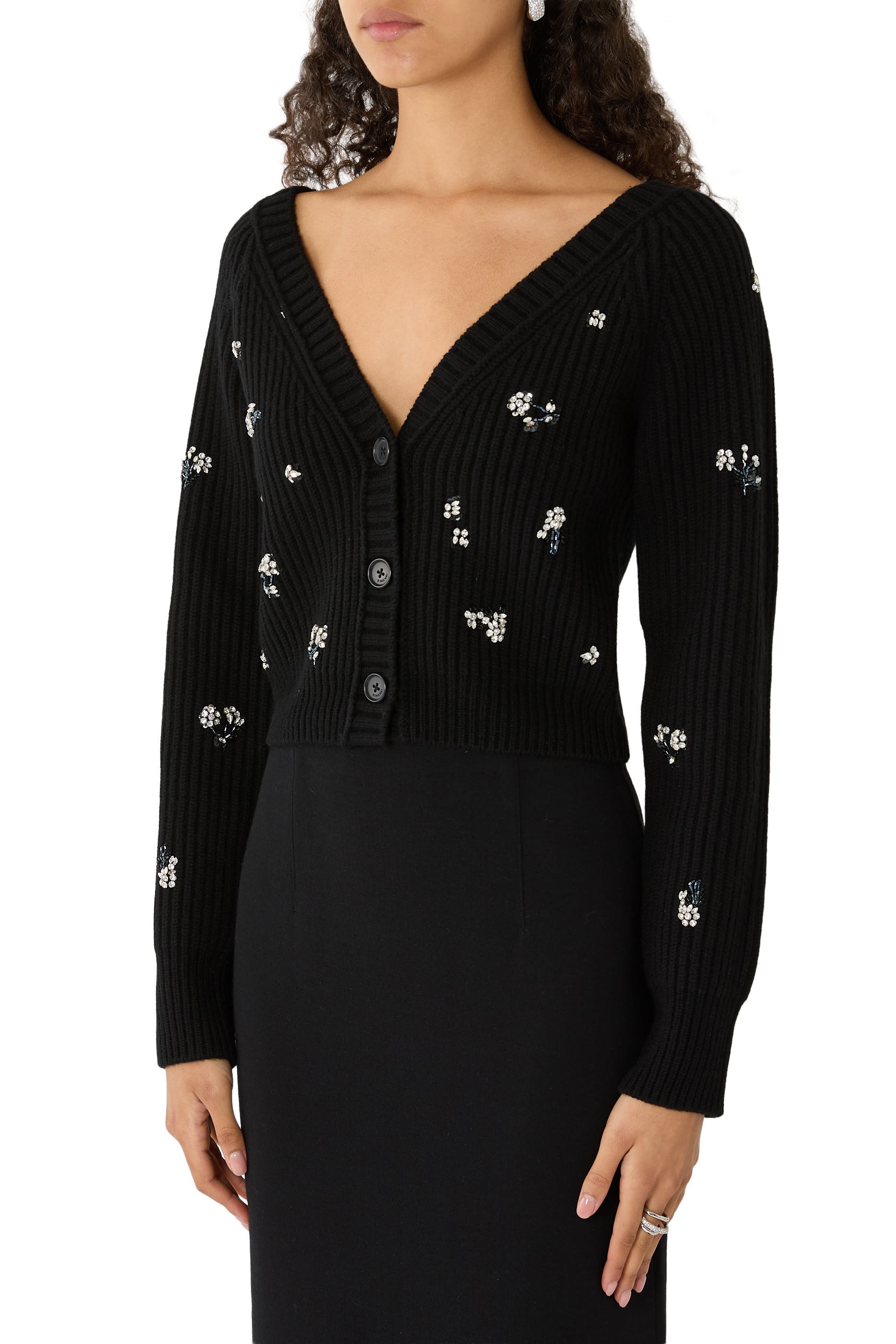 Novah Embellished Knit Cardigan