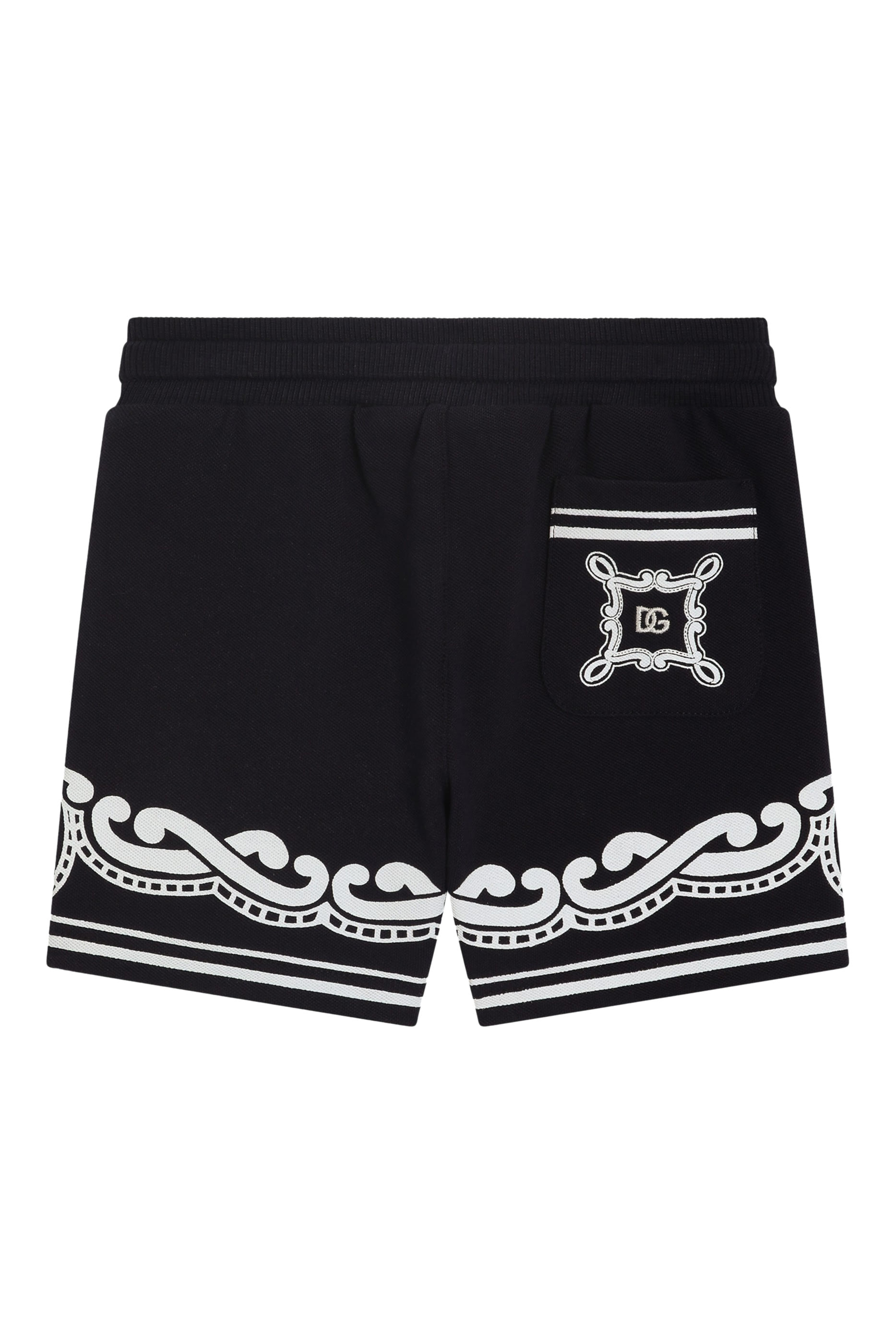 Kids Bandanna Print Pique Shorts