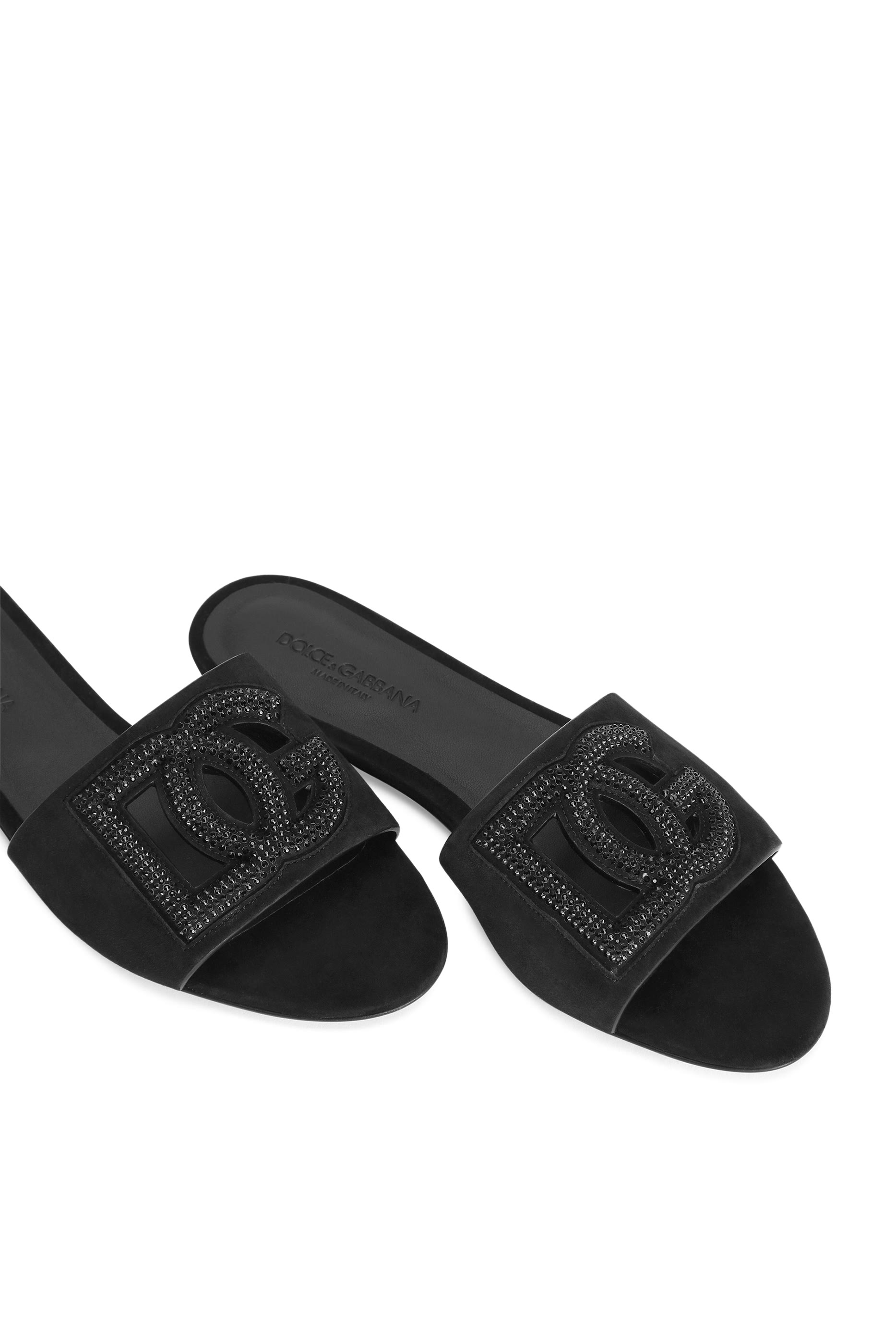 Rhinestone-Embellished Slides