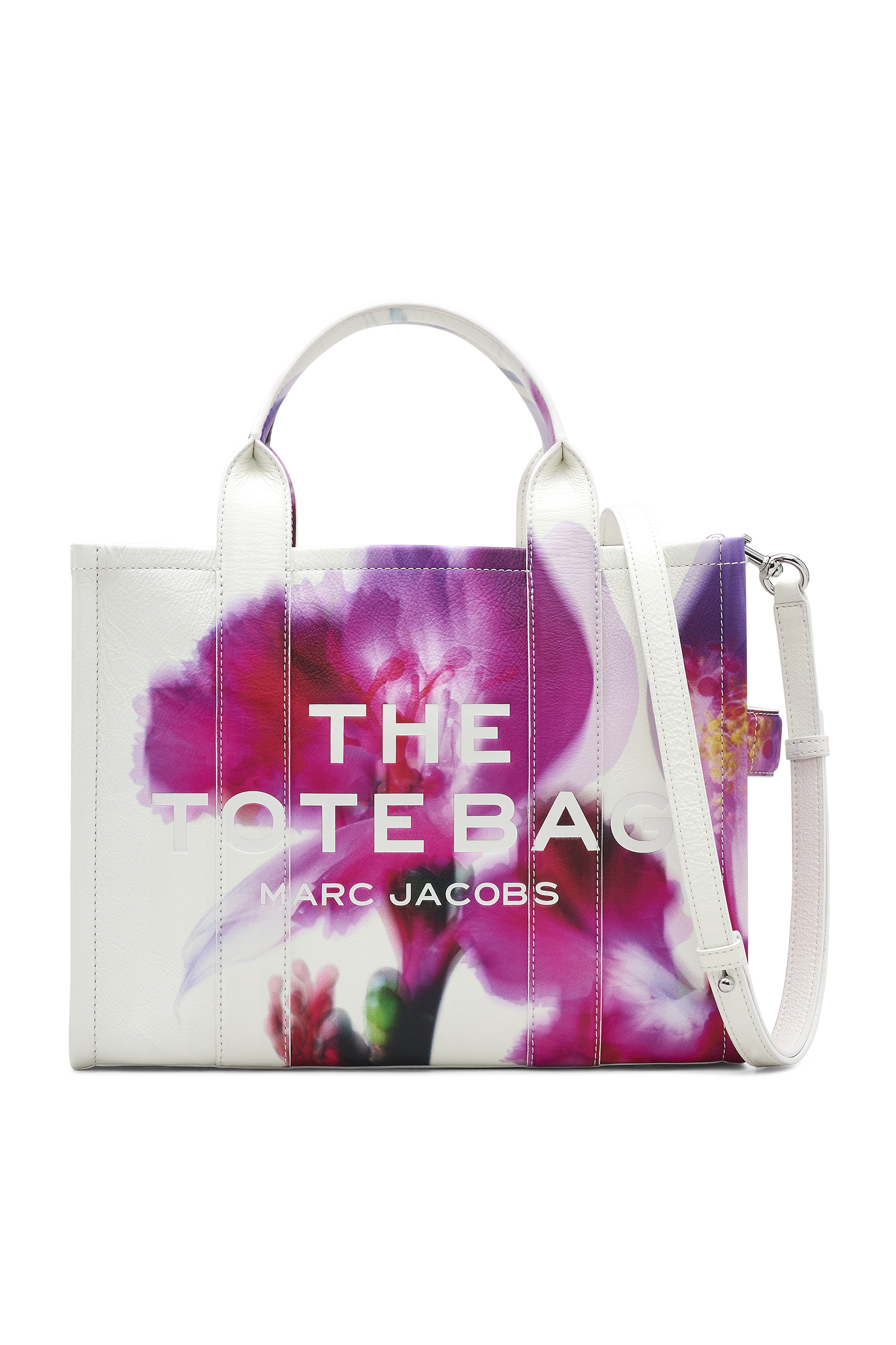 The Future Floral Leather Medium Tote Bag