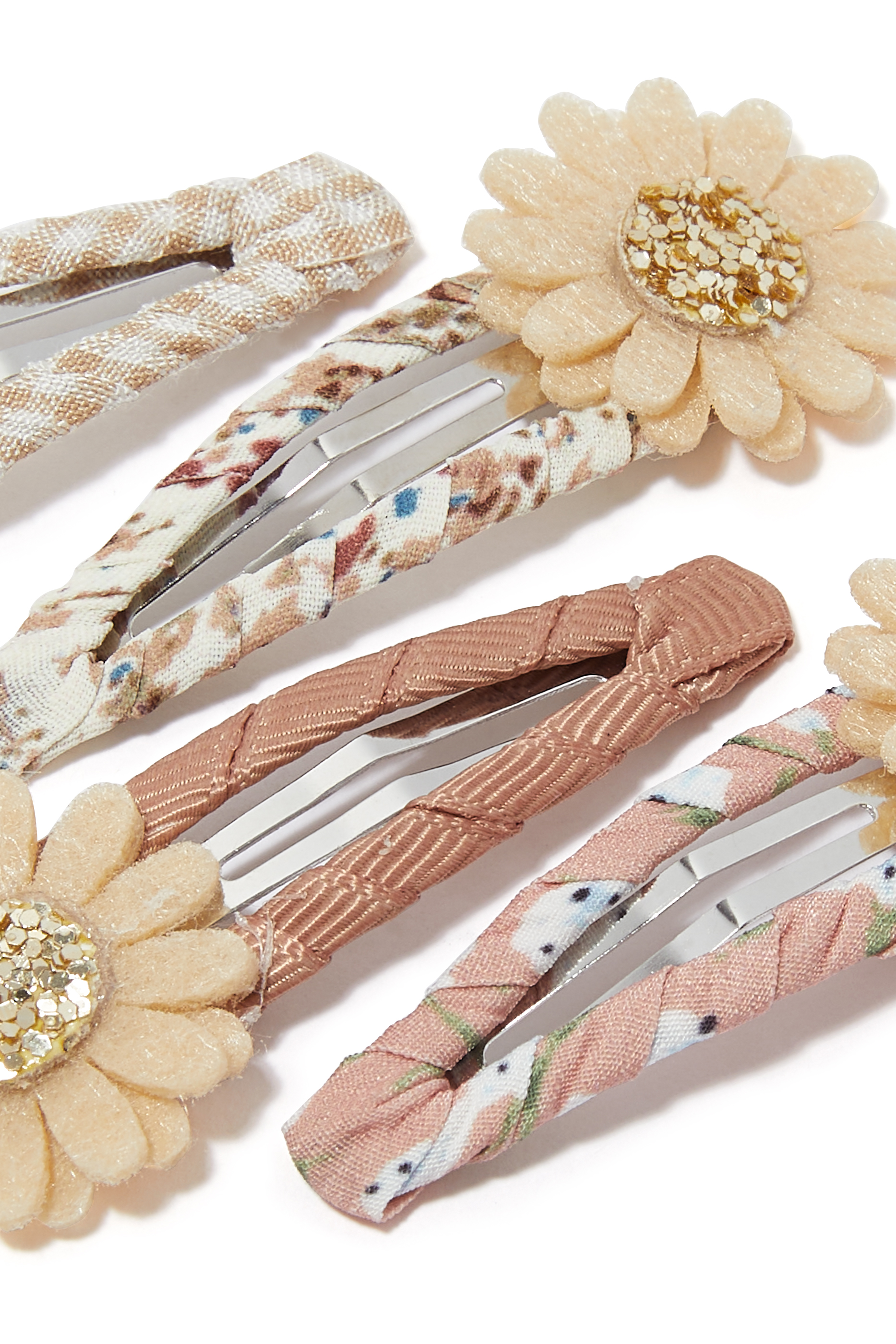 Kids Daisy Clic Clac Clips, Set of 4