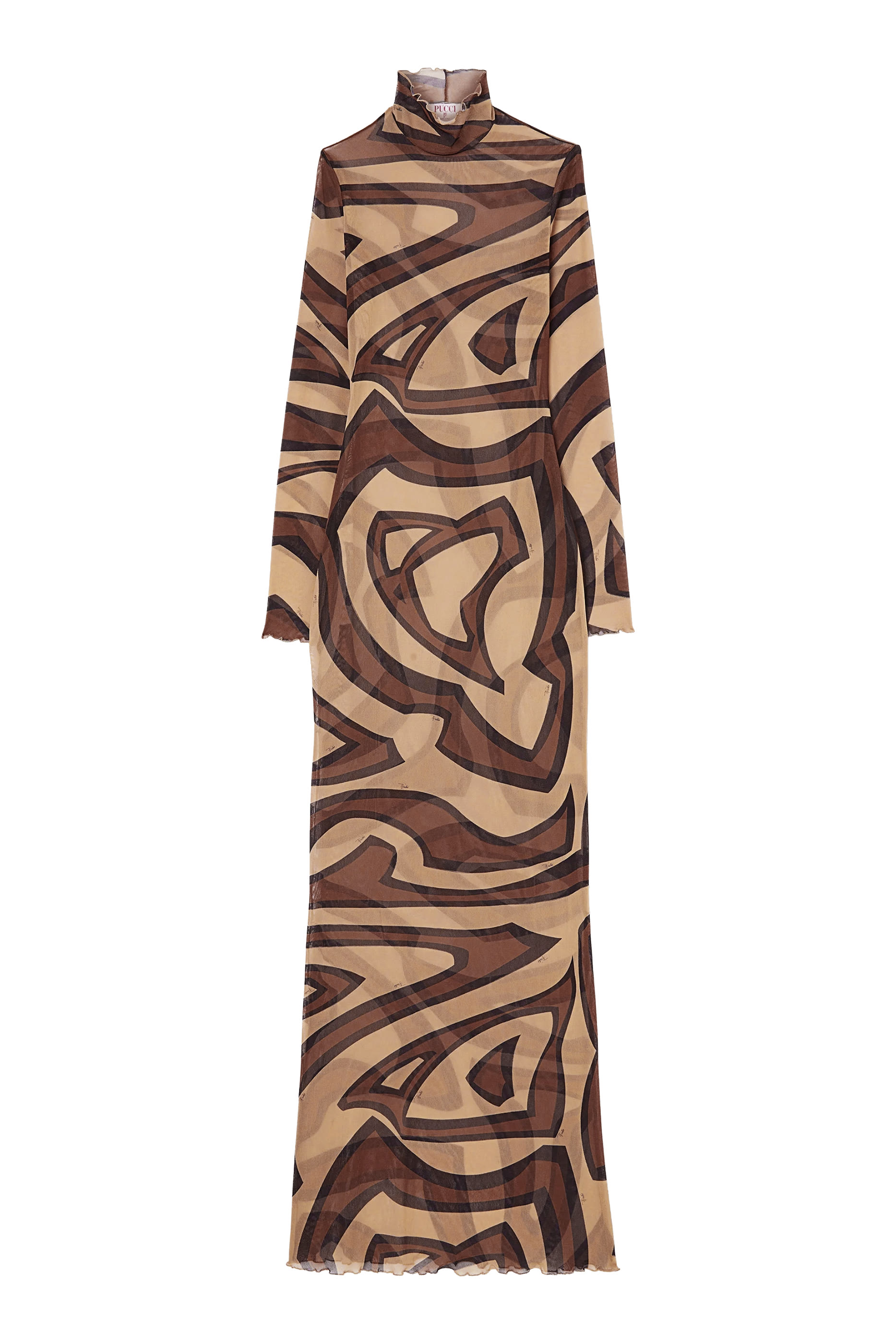 Labirinto Print Tulle Dress