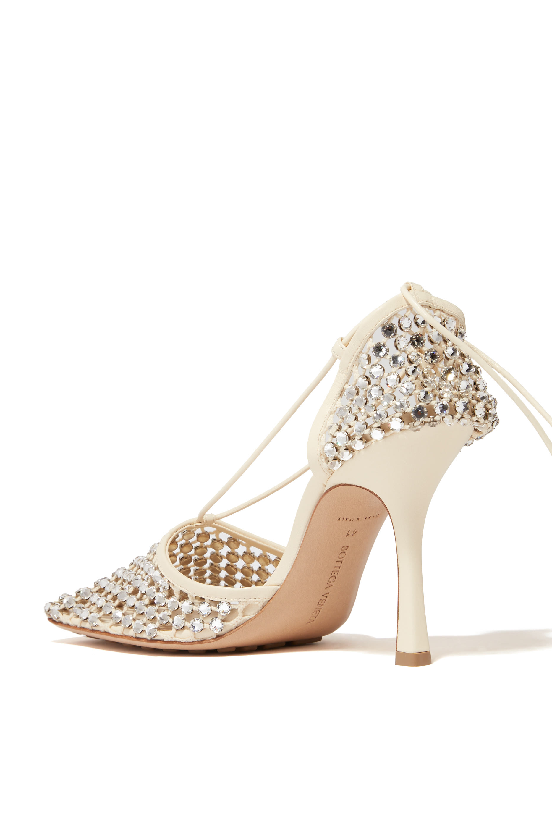 Sparkle Stretch Leather Sandals