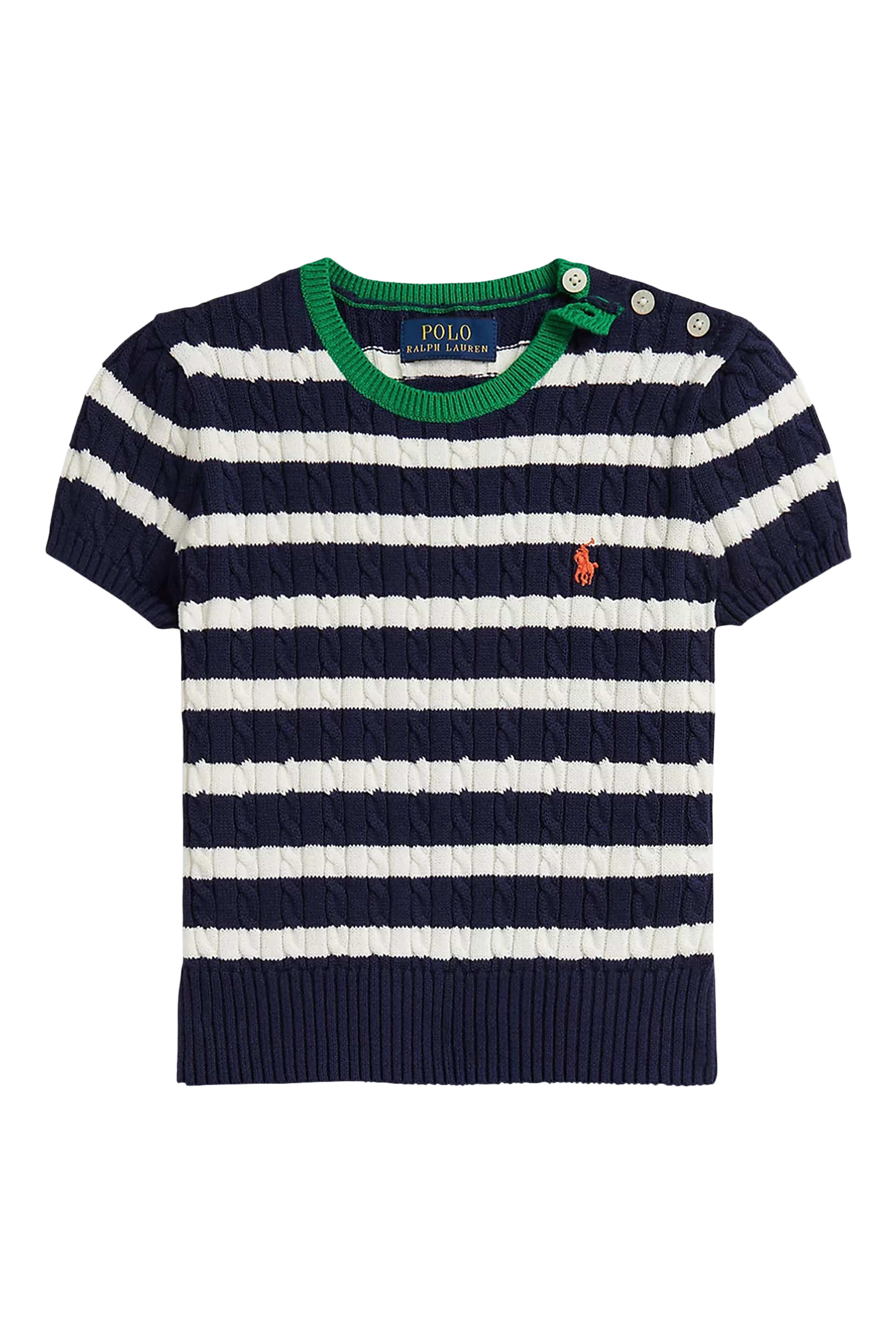 Kids  Striped Cotton Jumper & Skirt Set