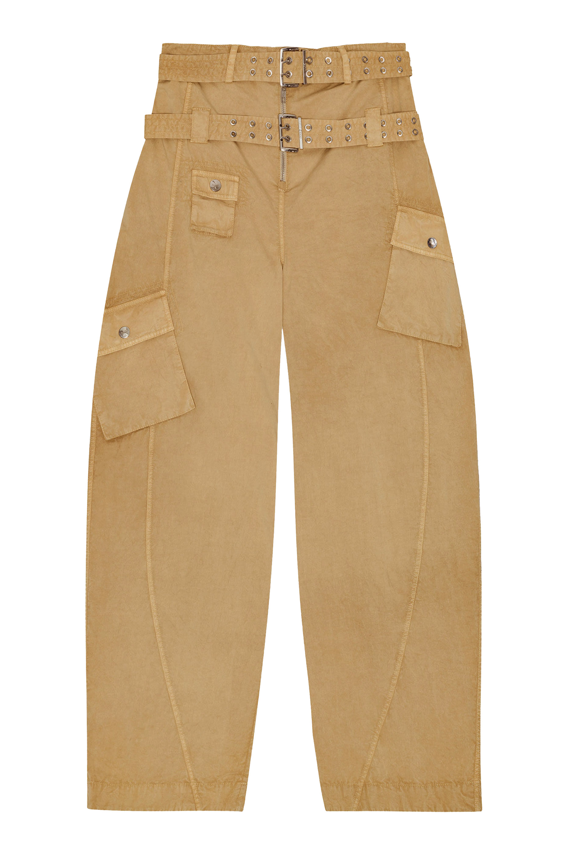 Washed Stretch Pocket Trousers