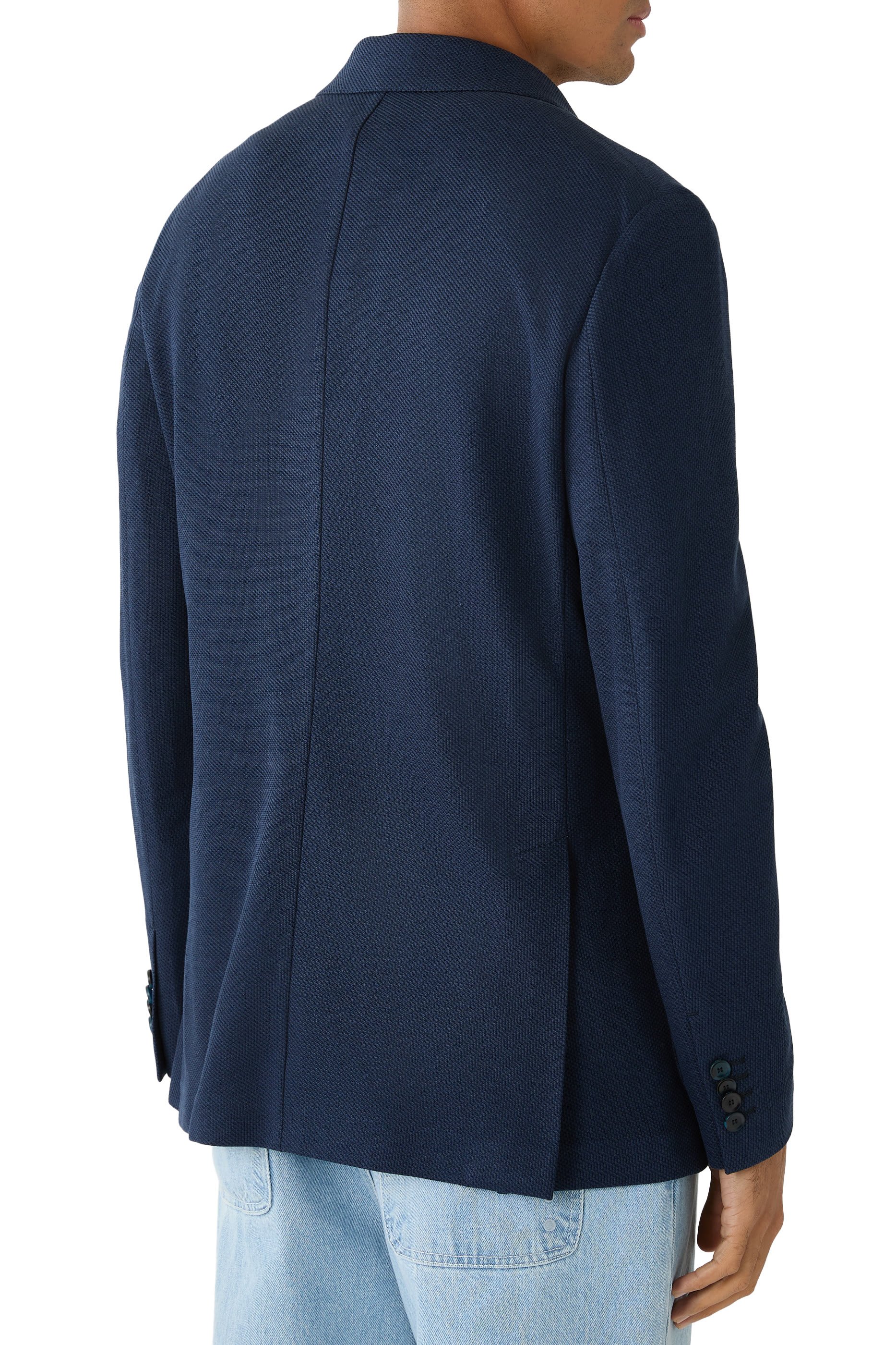 Silk & Cotton Jersey Blazer