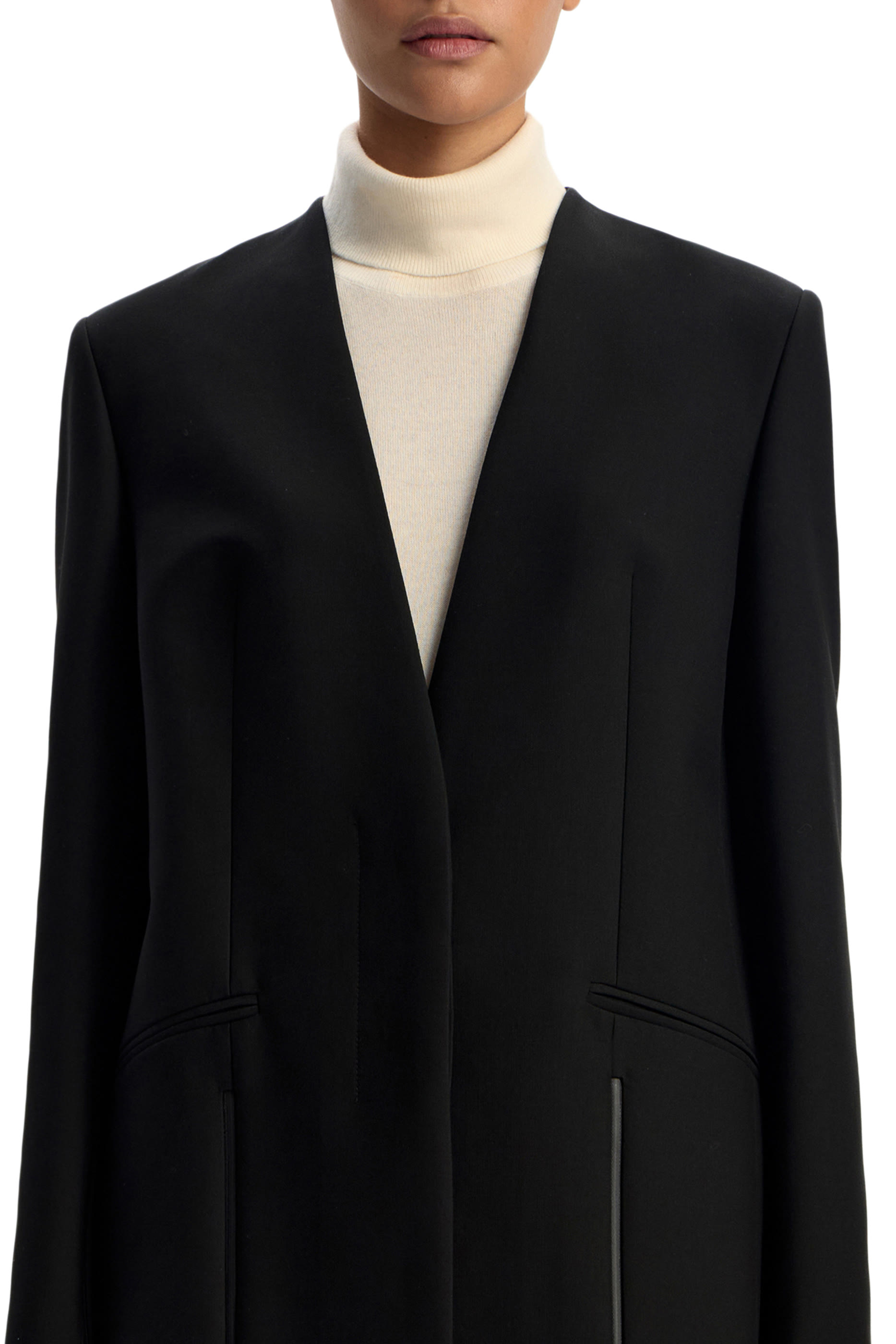  Zip-Detail Blazer
