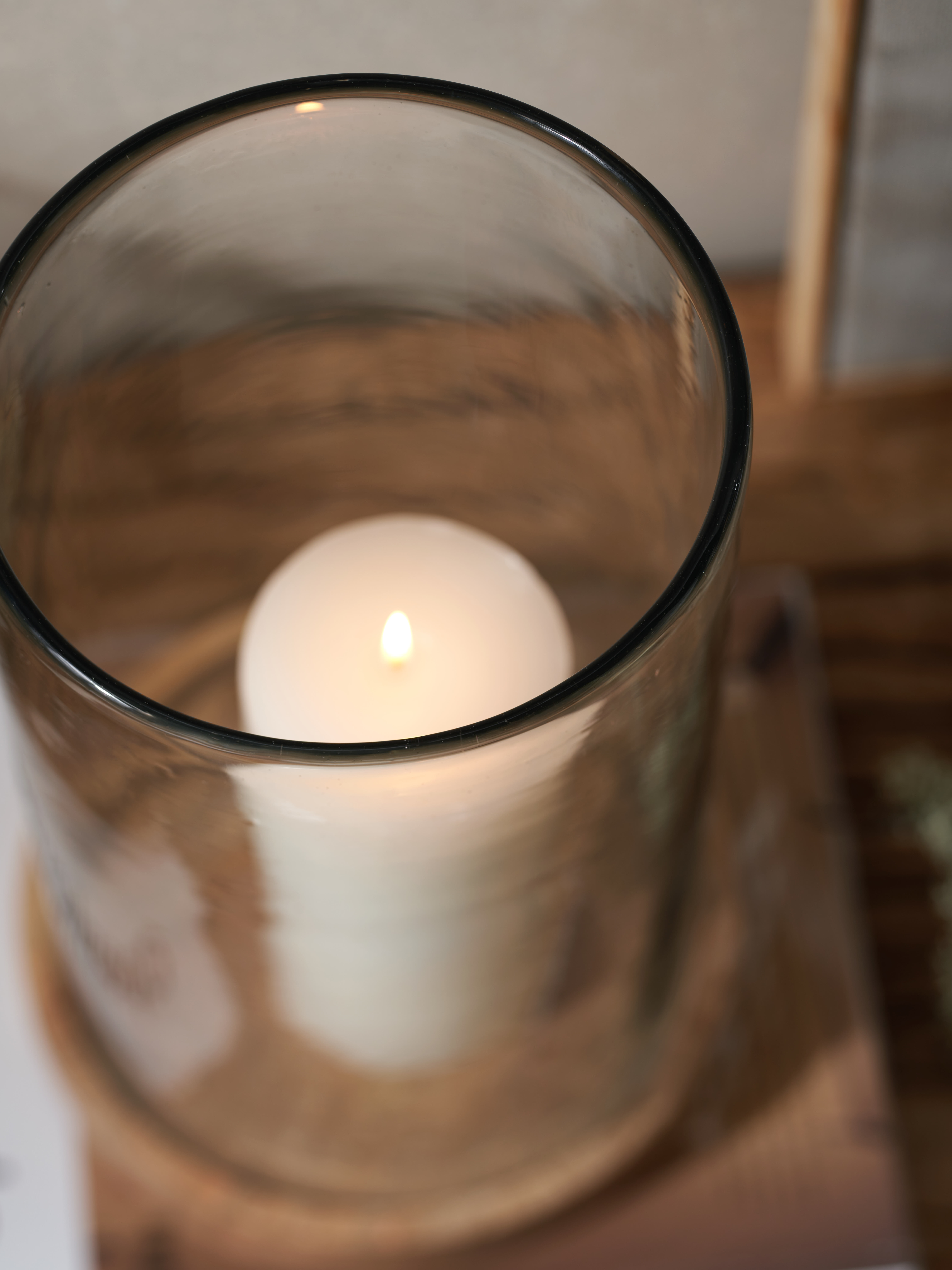 Mango Wood Large Candle Holder