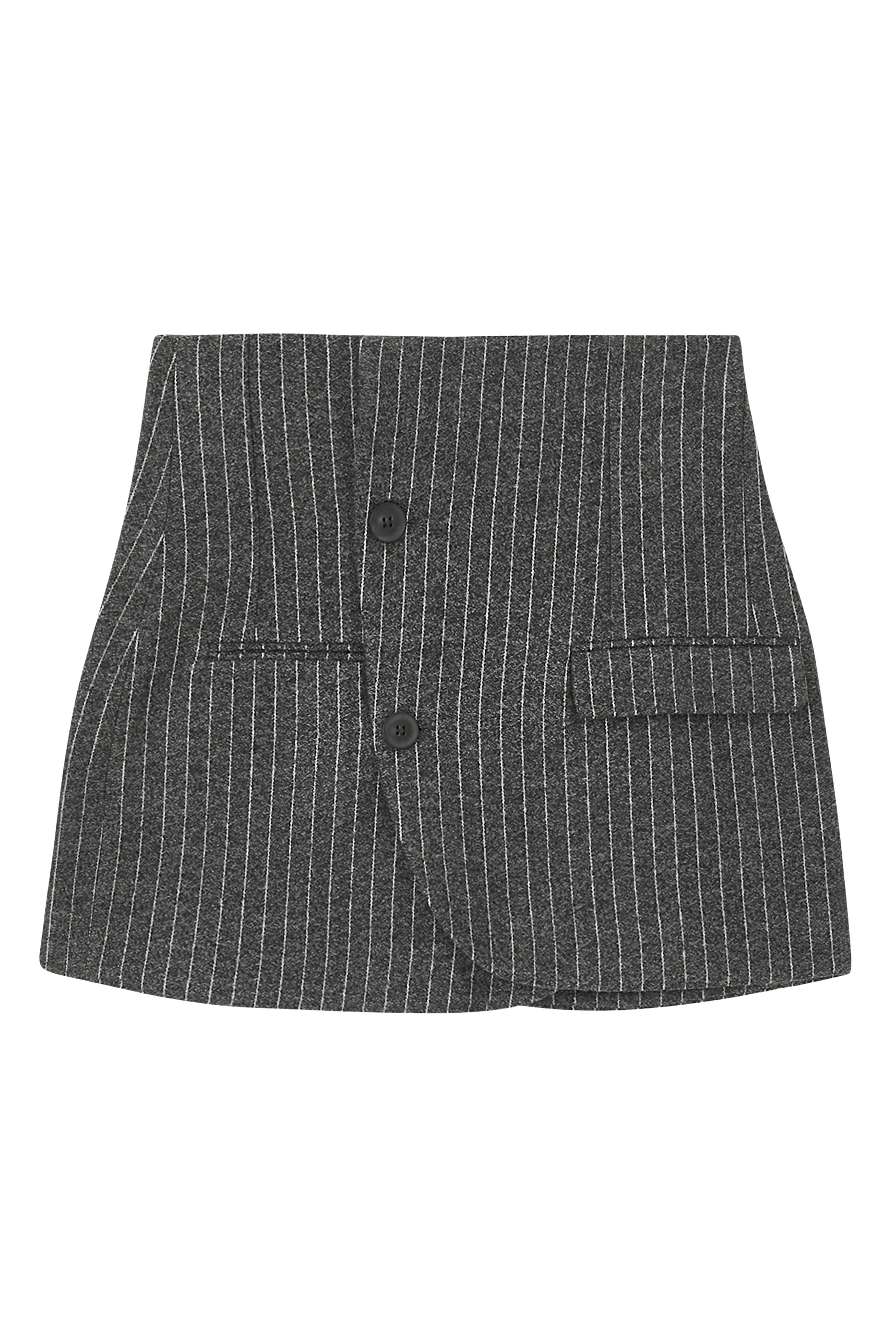 High-Waist Overlapping Skirt