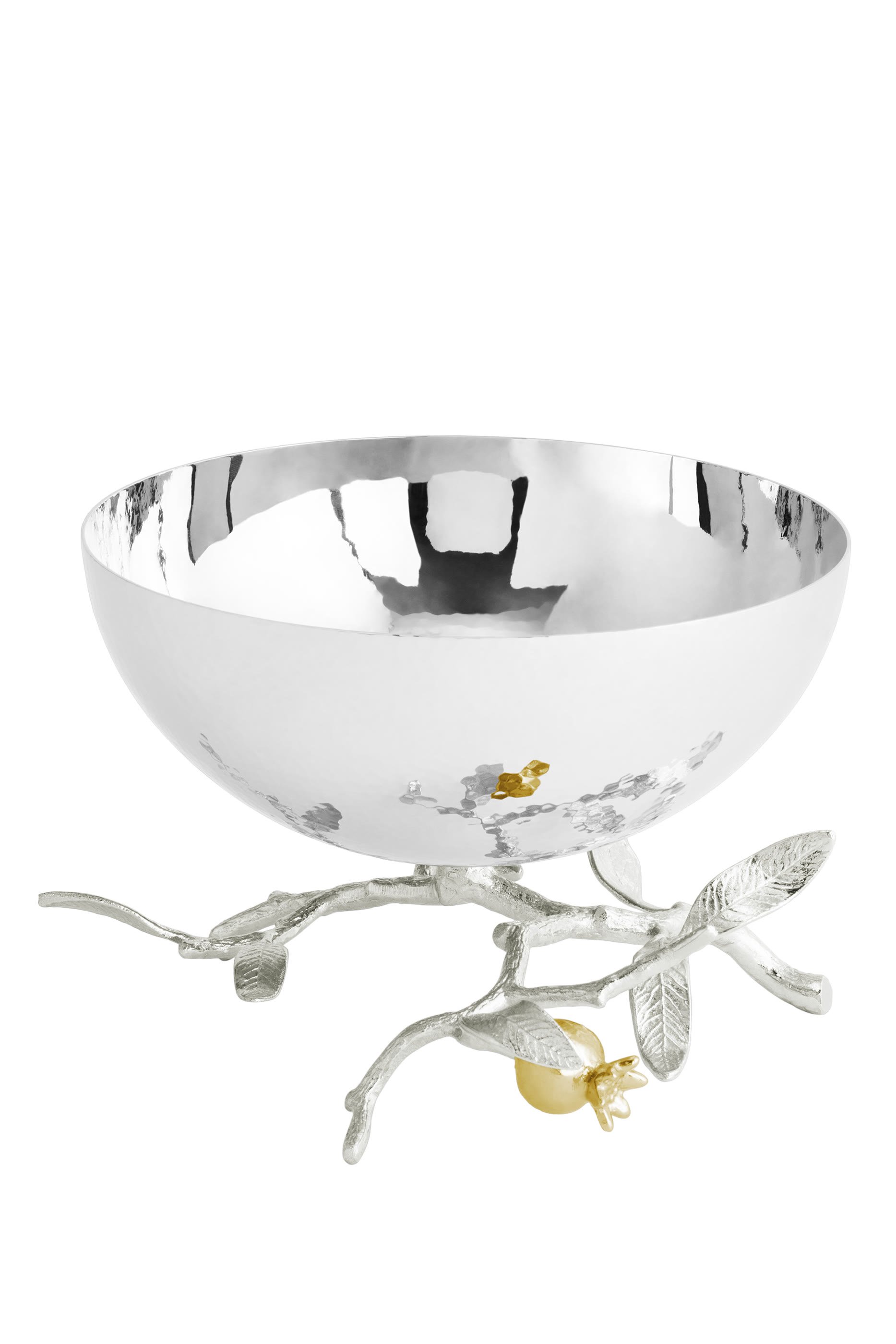 Pomegranate Silver & Gold Small Bowl