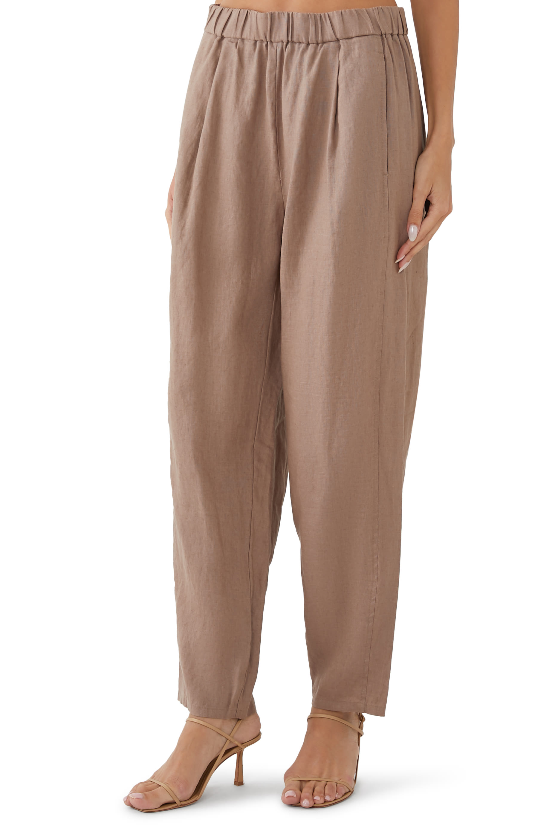Organic Linen Lantern Pants