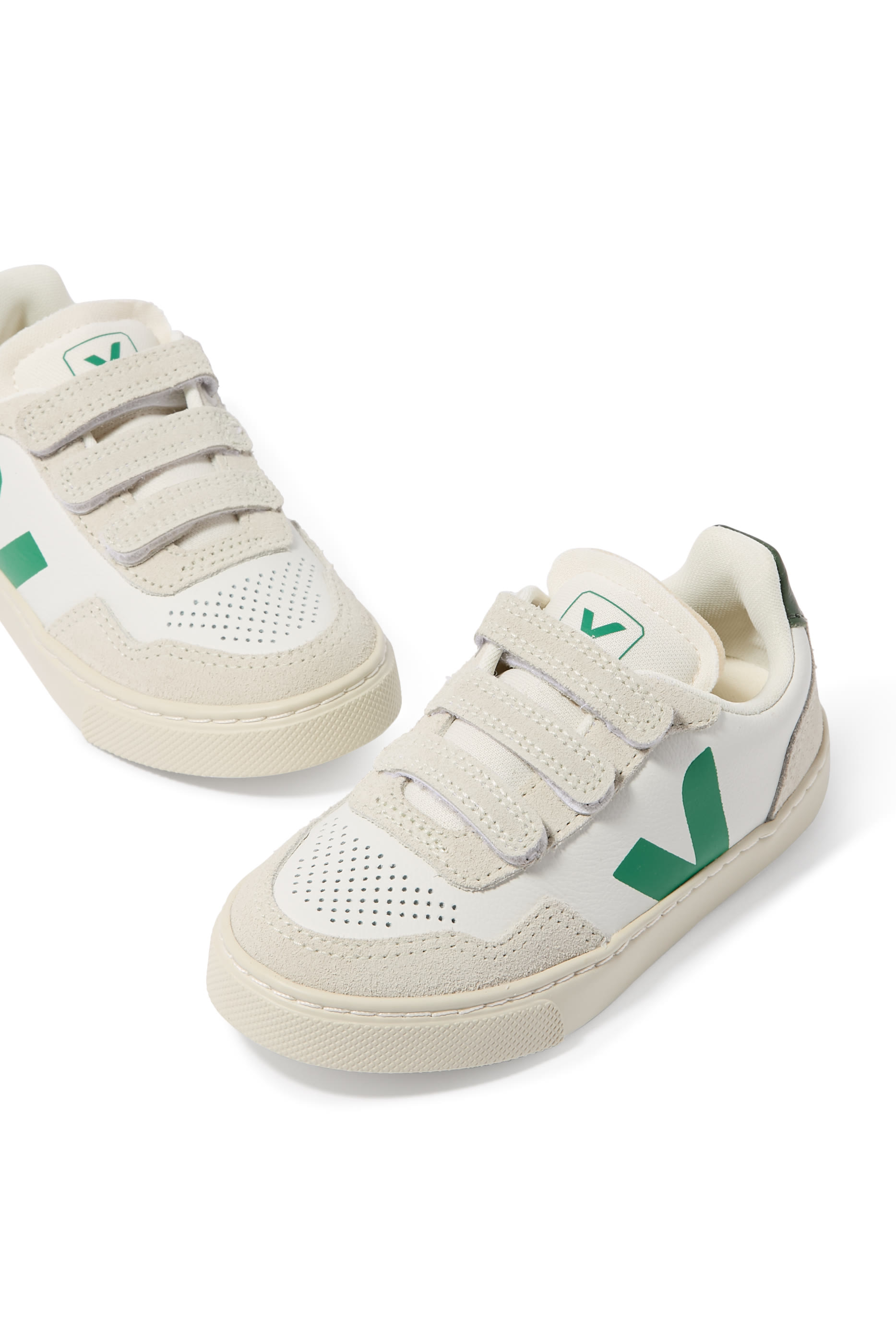 Kids V-90 Leather Sneakers