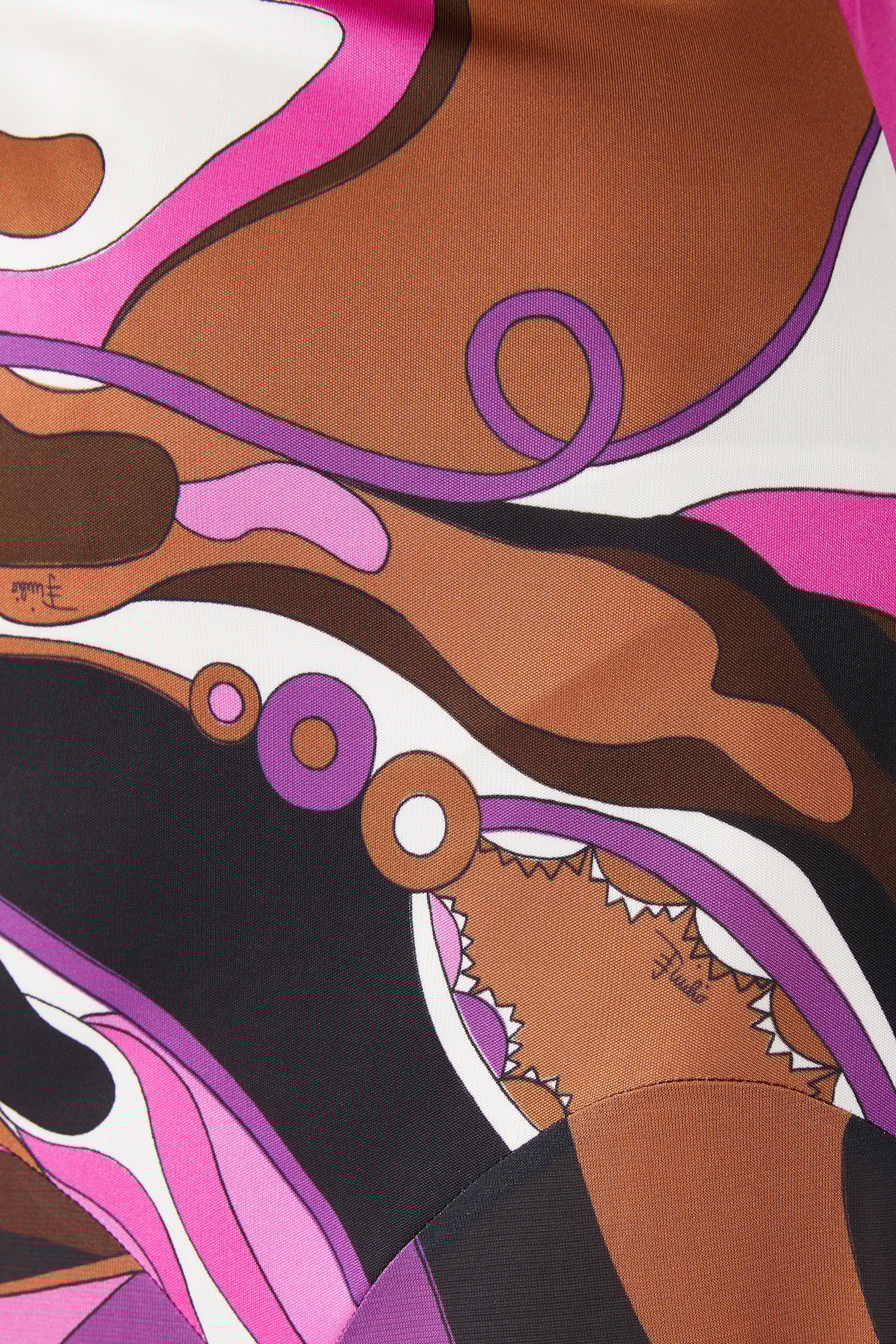 Orchidee and Iride-Print Long Dress