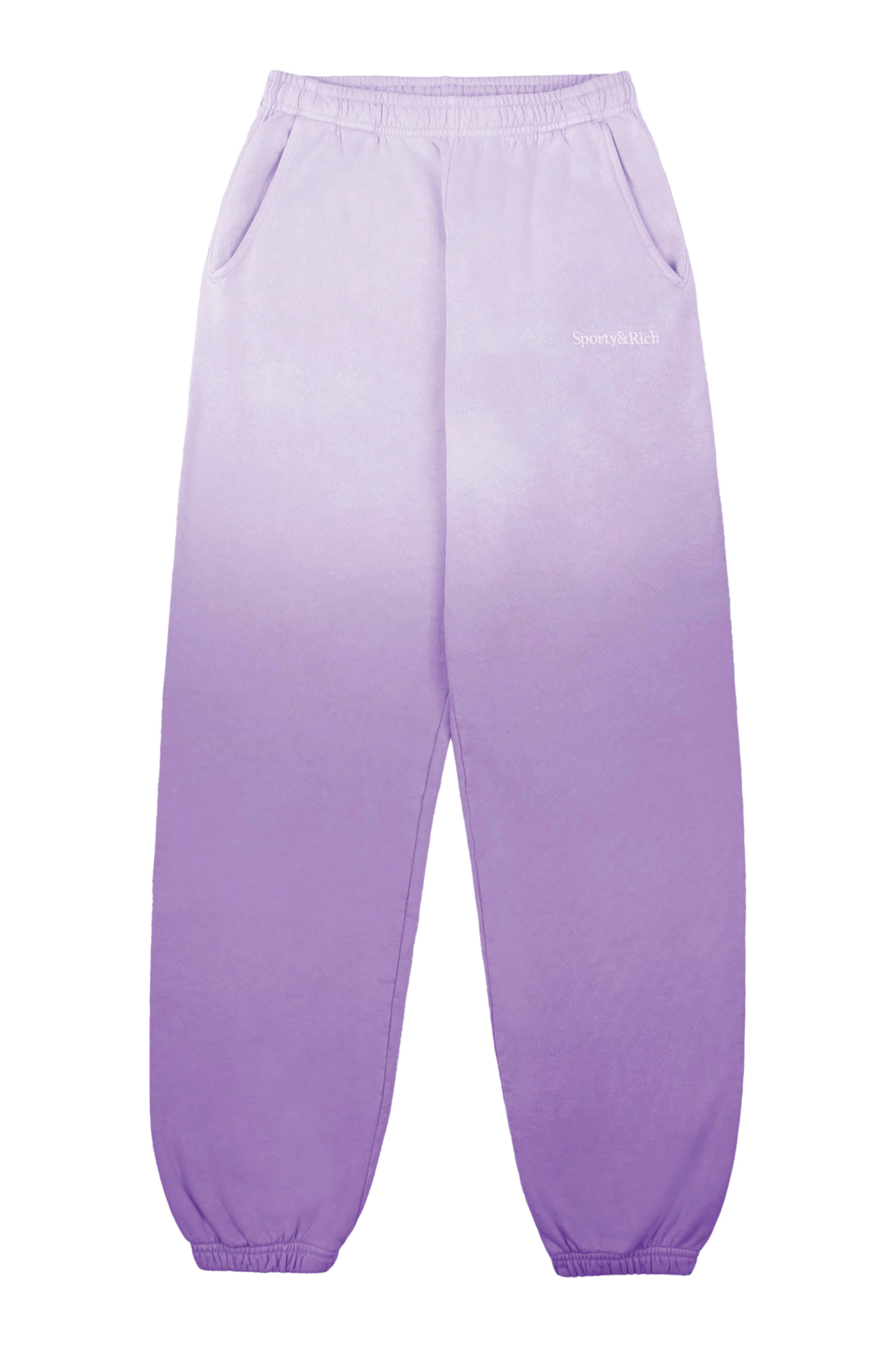 Serif Logo Embroidered Sweatpants