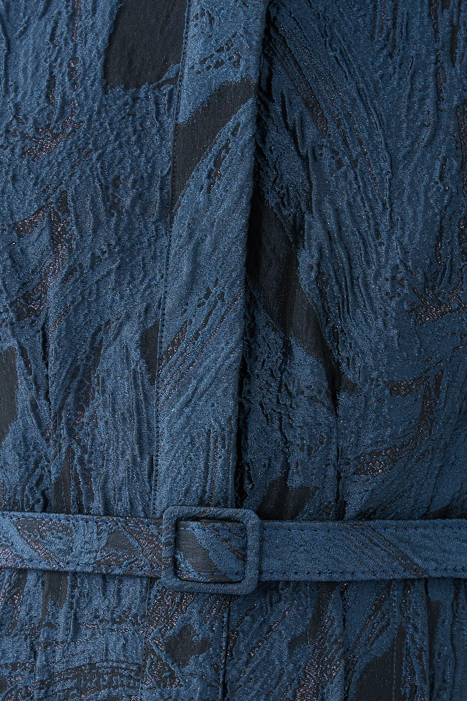 Courtney Belted Cloque Maxi Dress