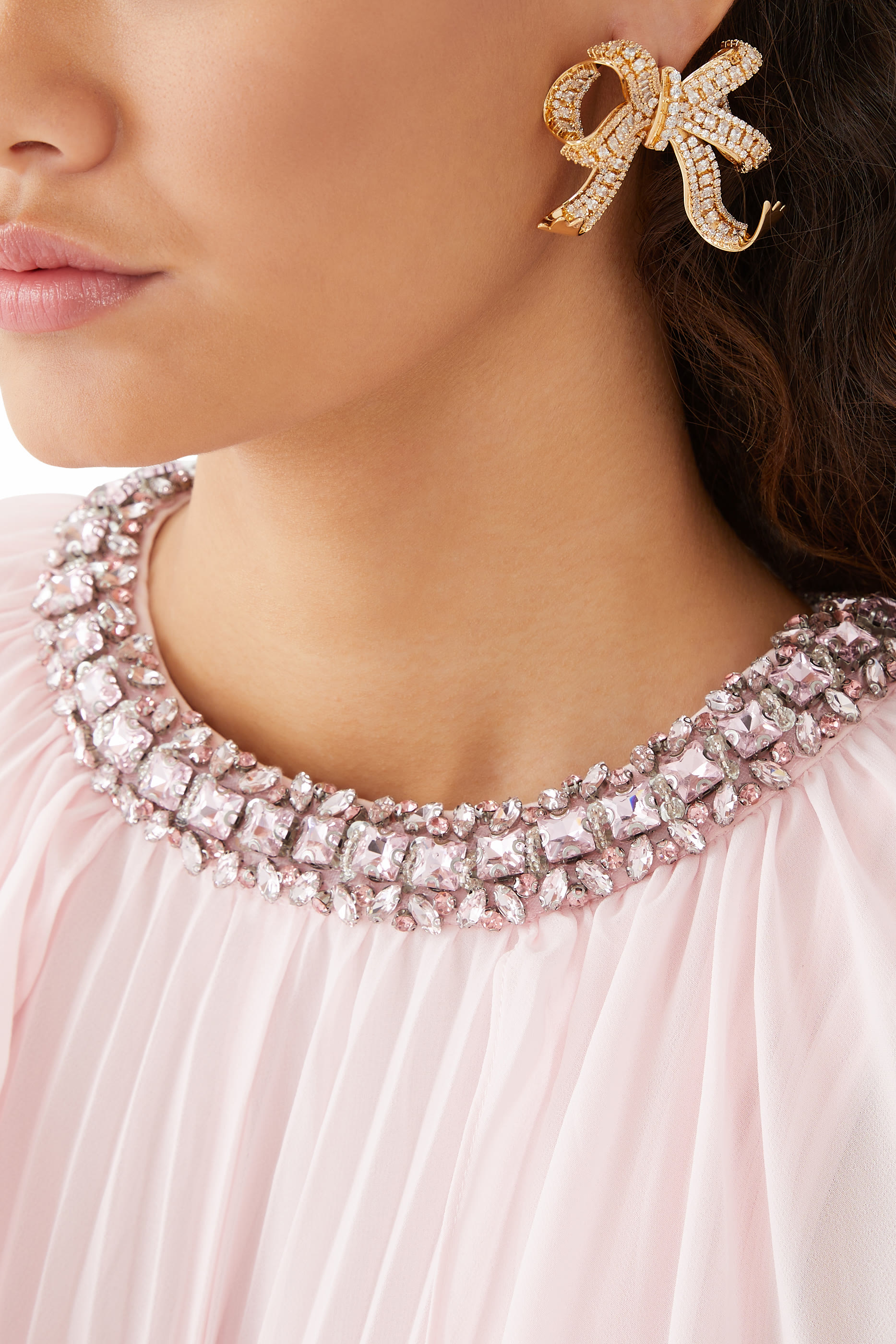 Crystal Bow Earrings