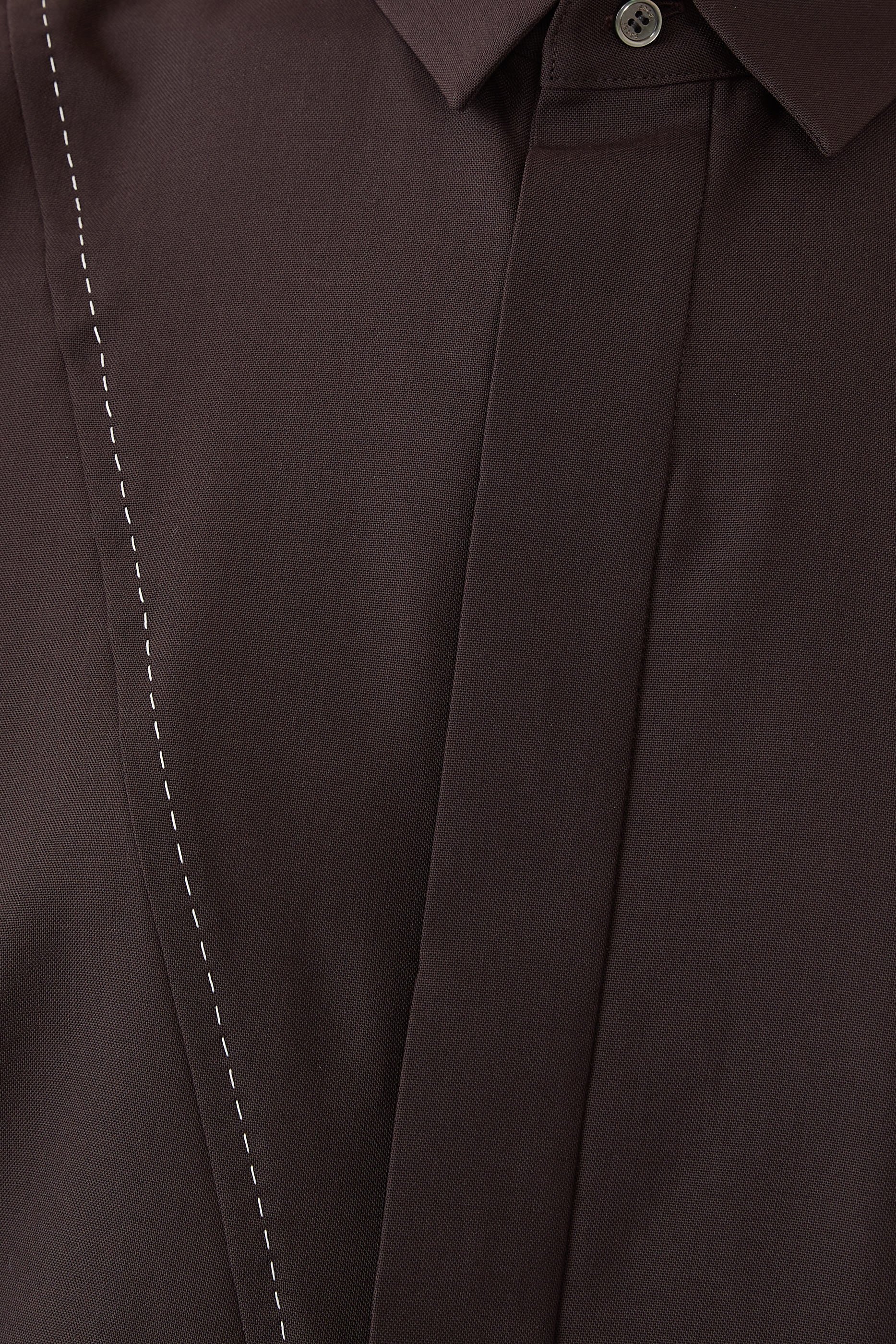 Suiting Fabric Button-Up Shirt