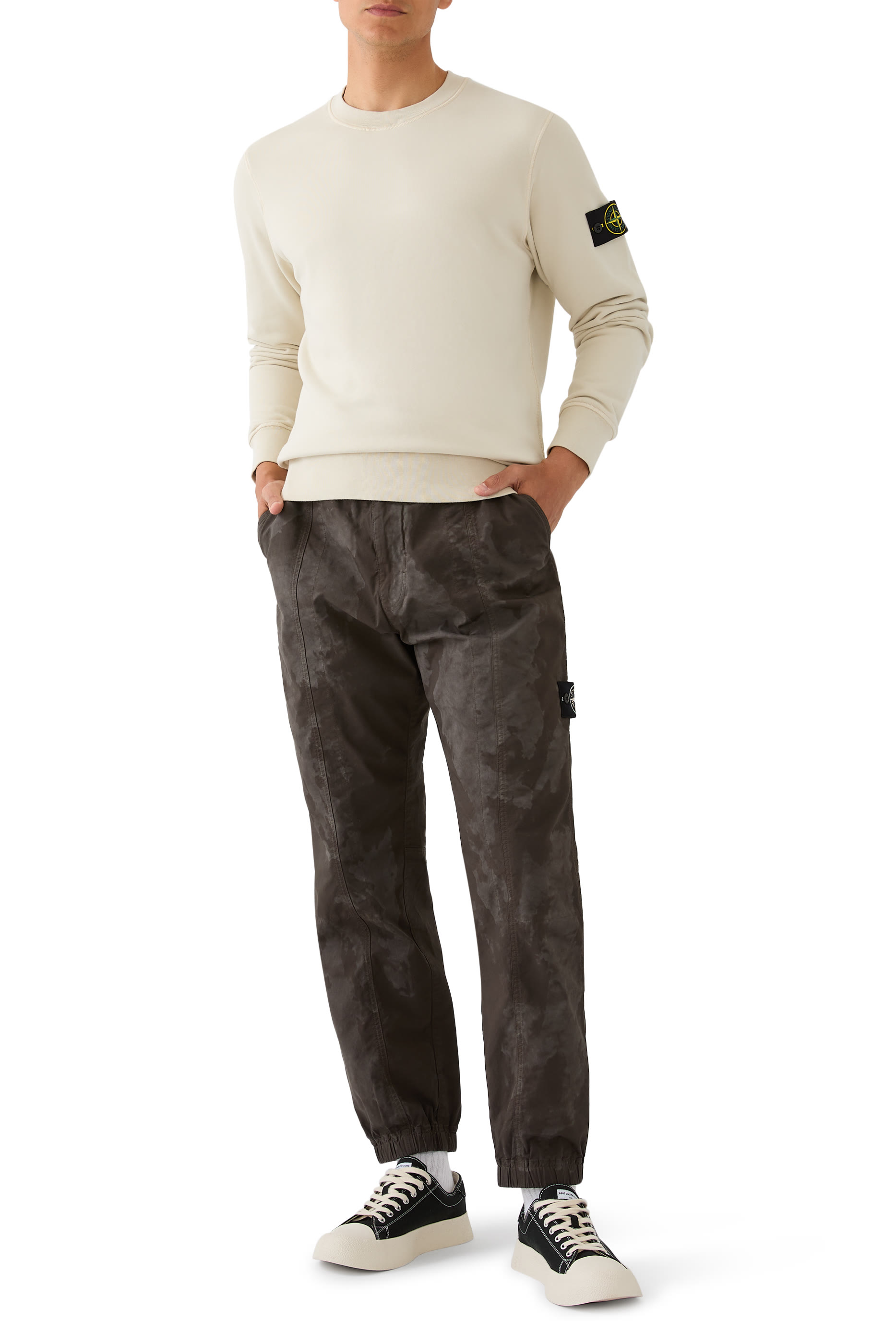 Logo Patch Organic Cotton Fleece Sweatshirt