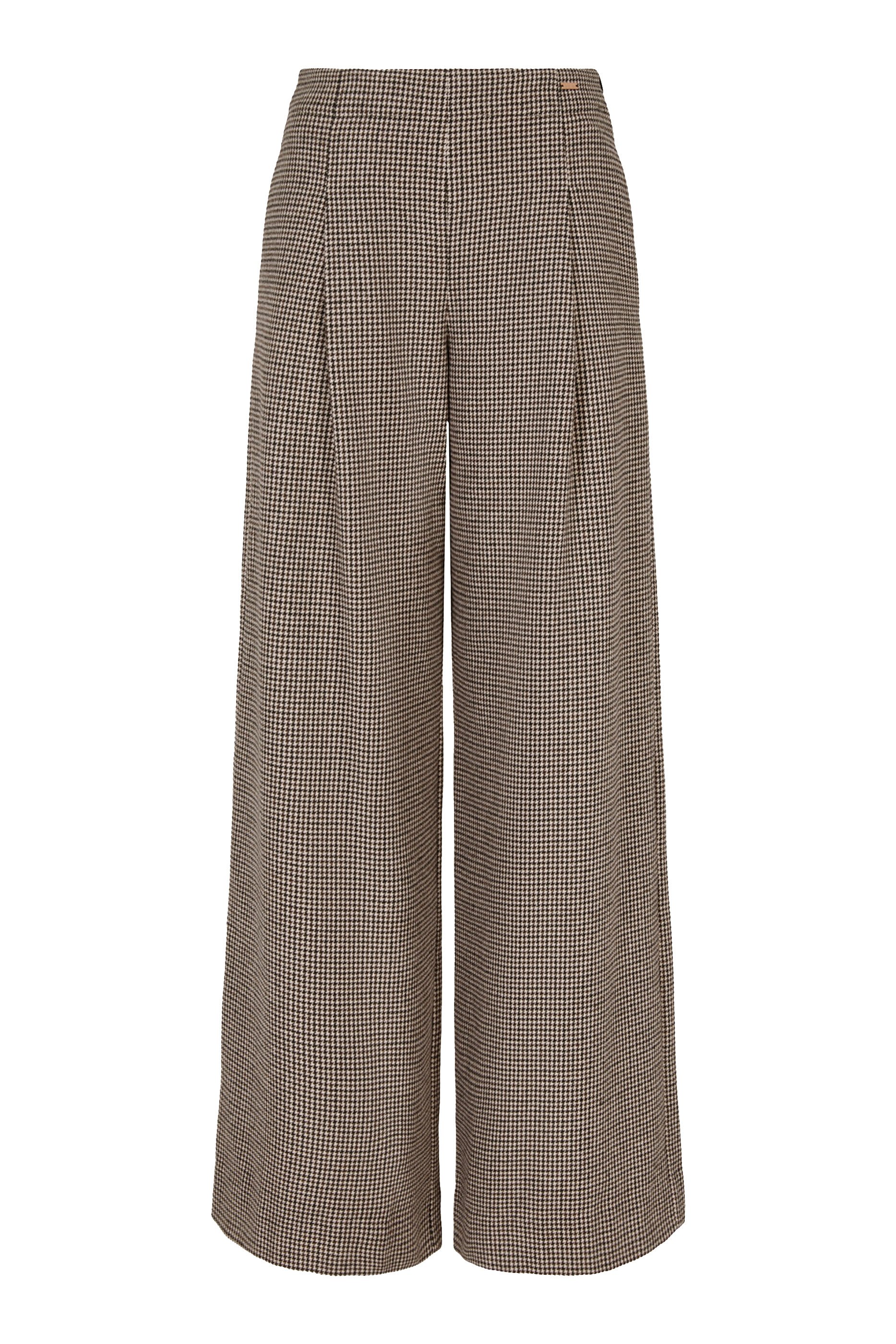 Houndstooth Palazzo Trousers